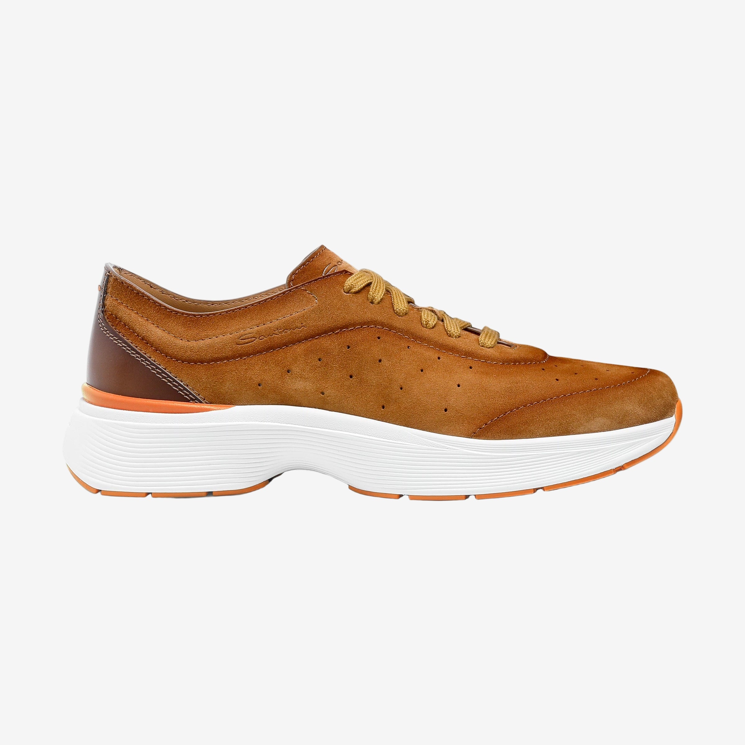 Hellbrauner Bounce-Sneaker Wildleder