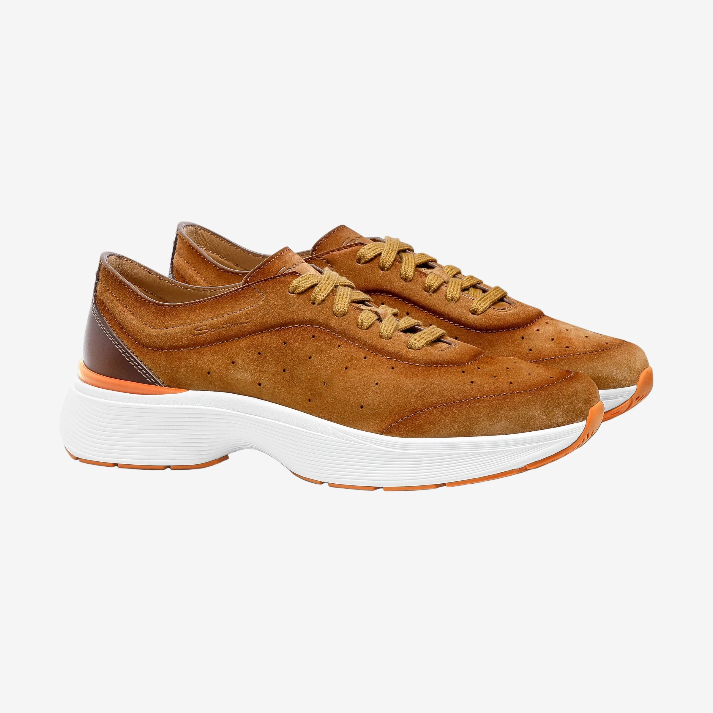 Hellbrauner Bounce-Sneaker Wildleder