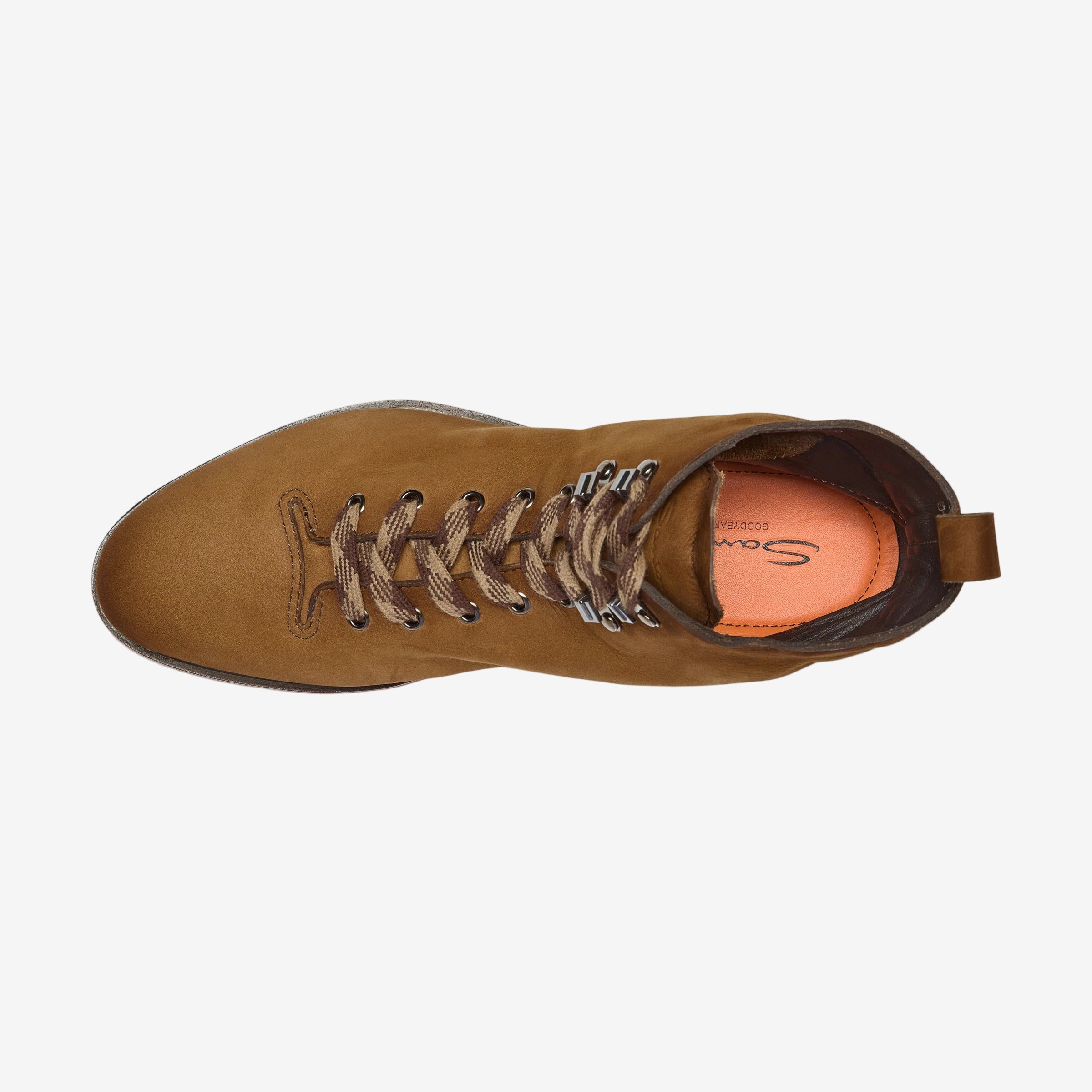 Hellbrauner Wanderstiefel Nubukleder