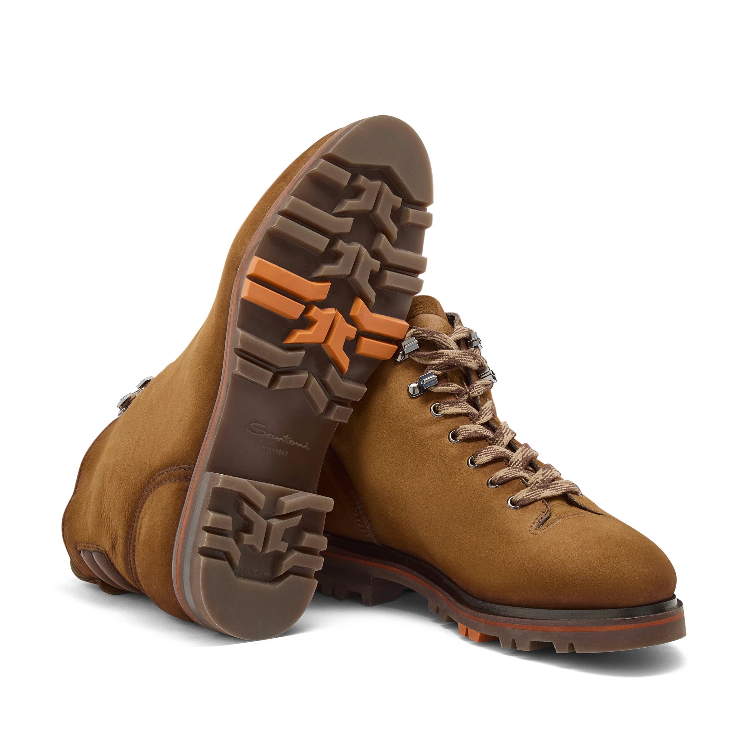 Hellbrauner Wanderstiefel Nubukleder