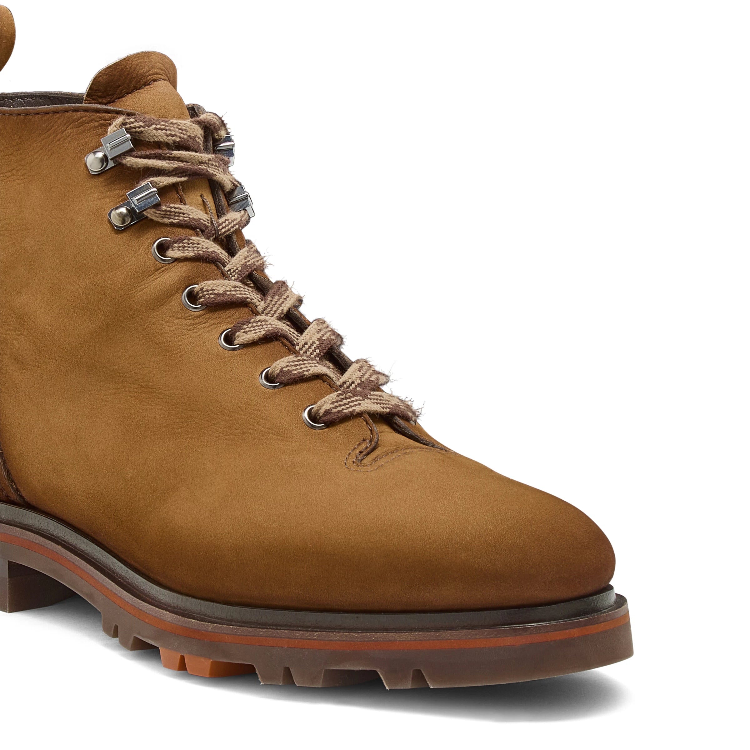 Hellbrauner Wanderstiefel Nubukleder