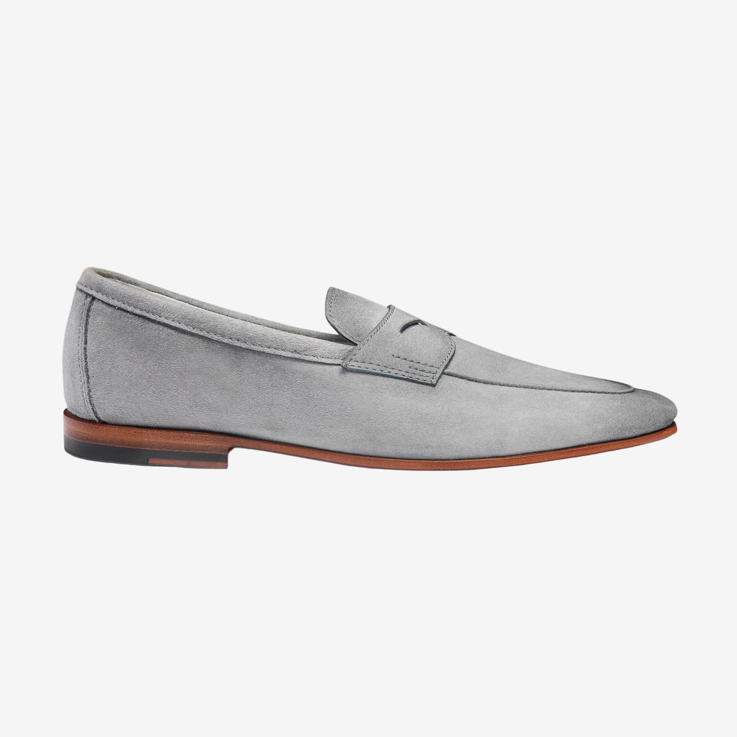 Mocassin Carlo suede bleu clair