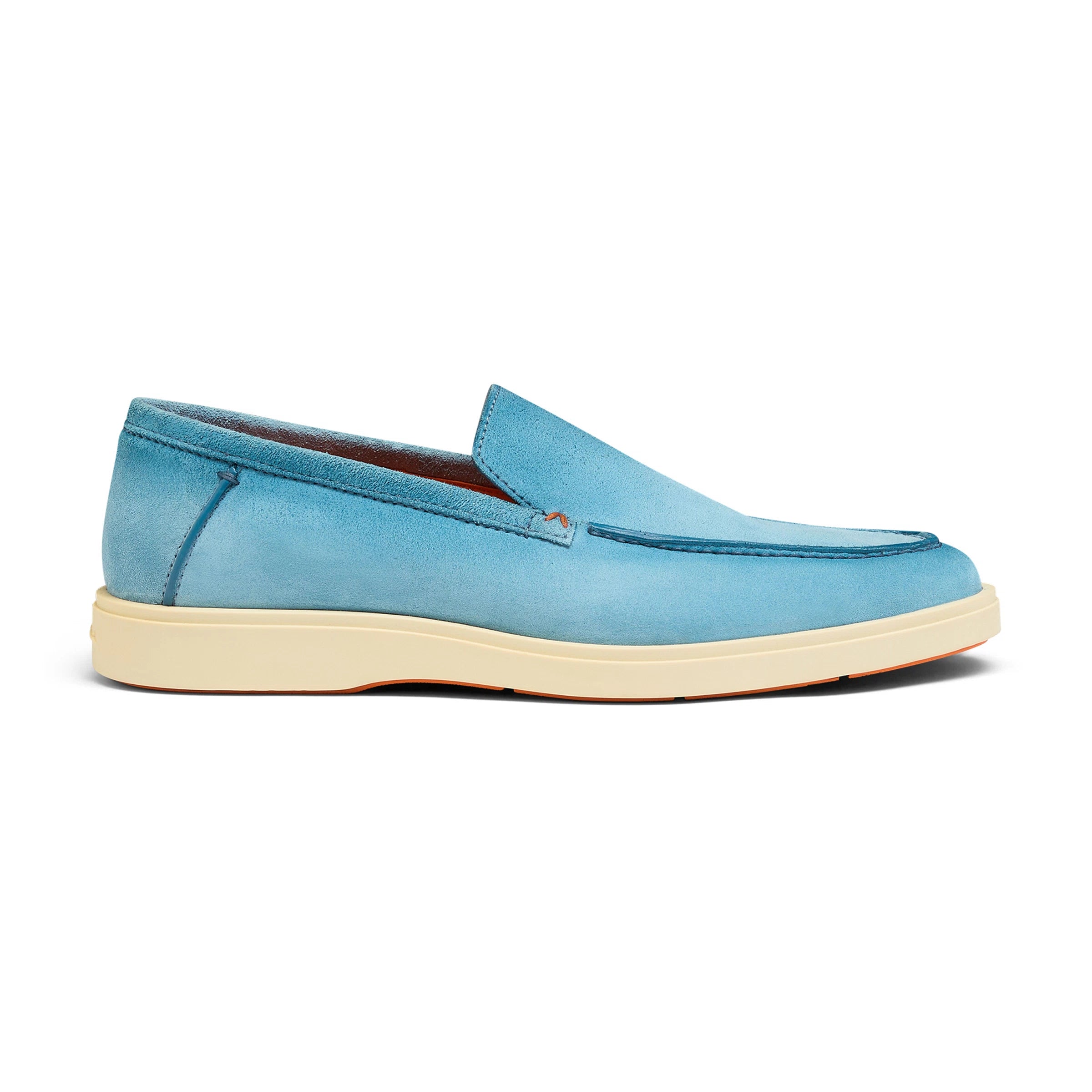 Light Blue Suede Loafers