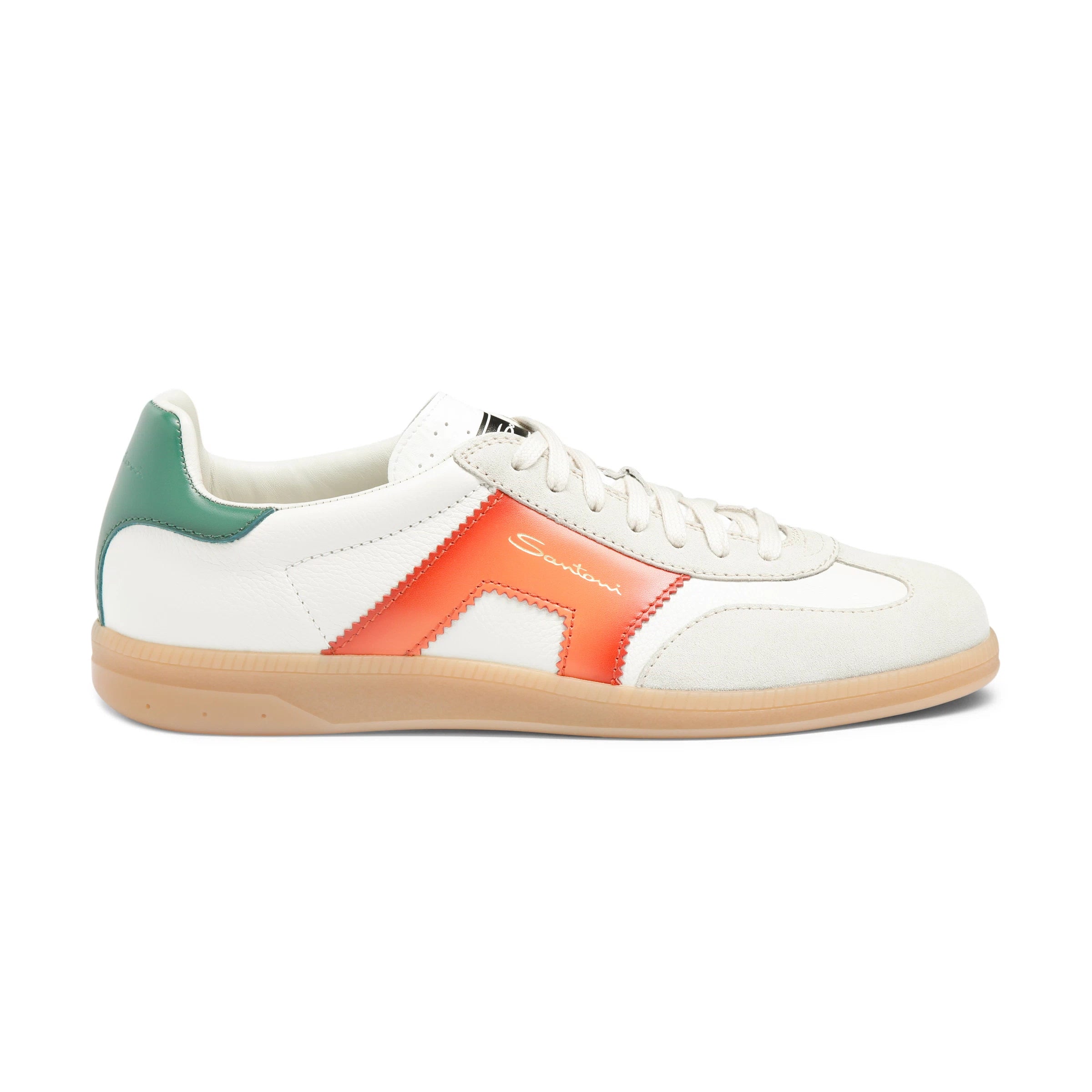 Sneakers Cuir Blanc Multicolore