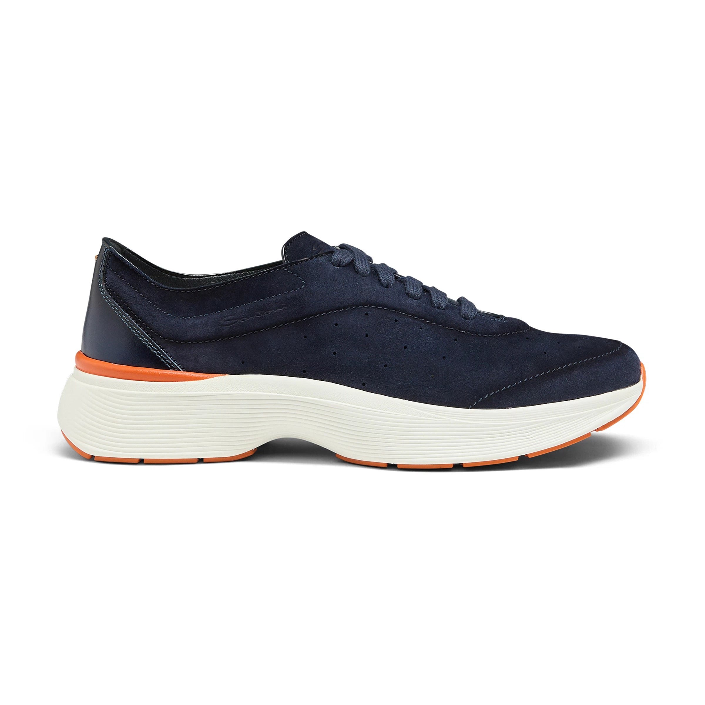 Blue suede and leather Bounce sneaker