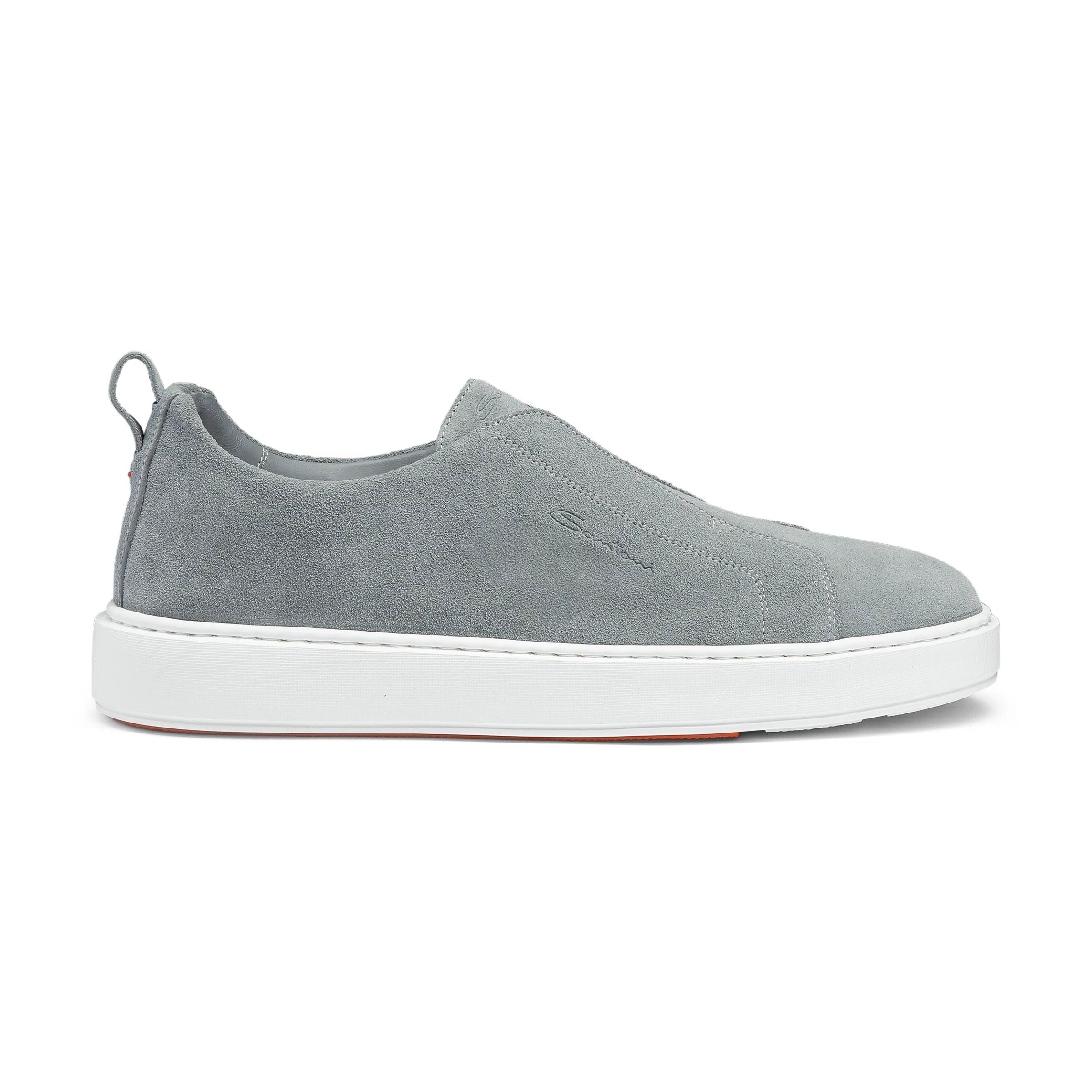 Sneakers Slip-on de ante azul claro
