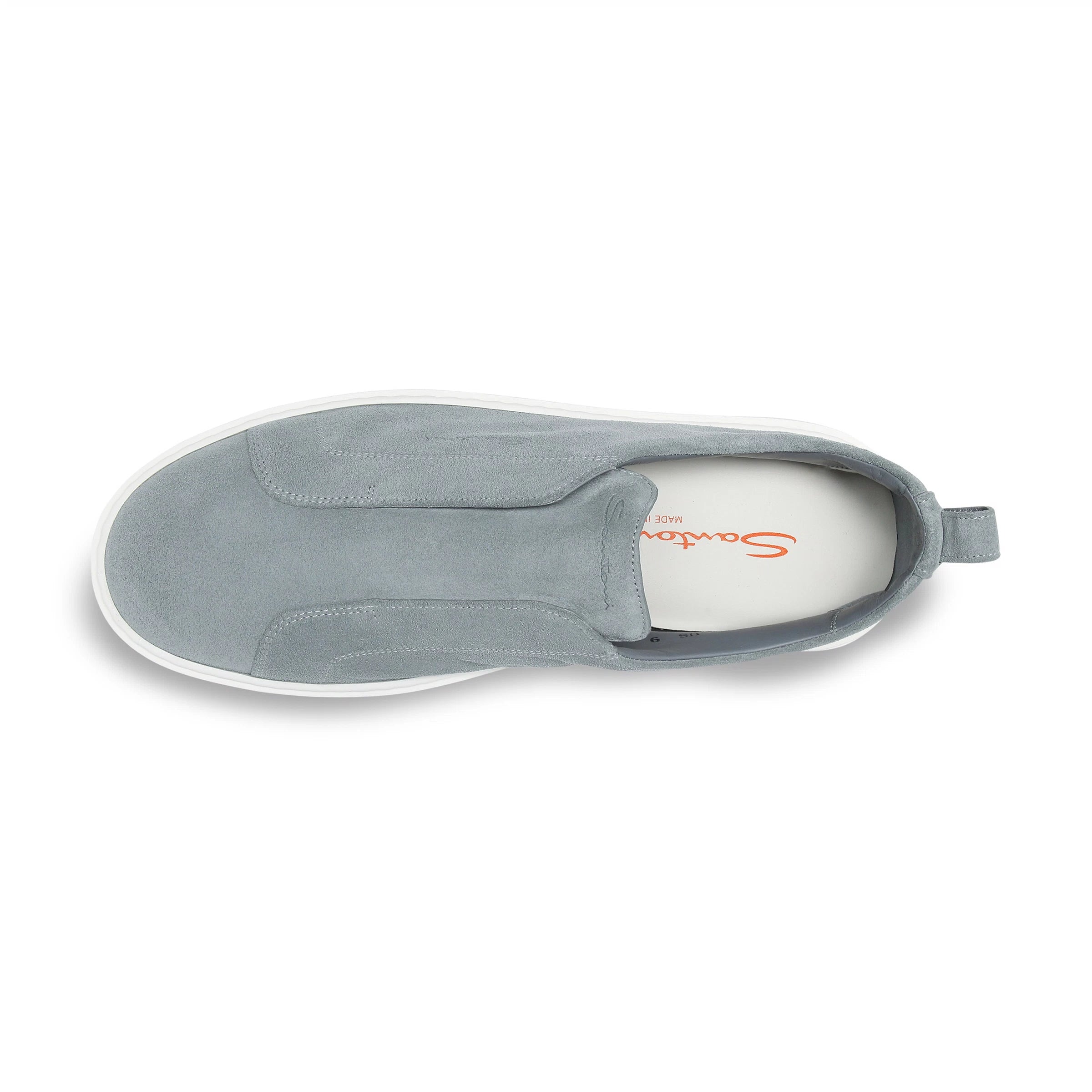 Sneakers Slip-on de ante azul claro