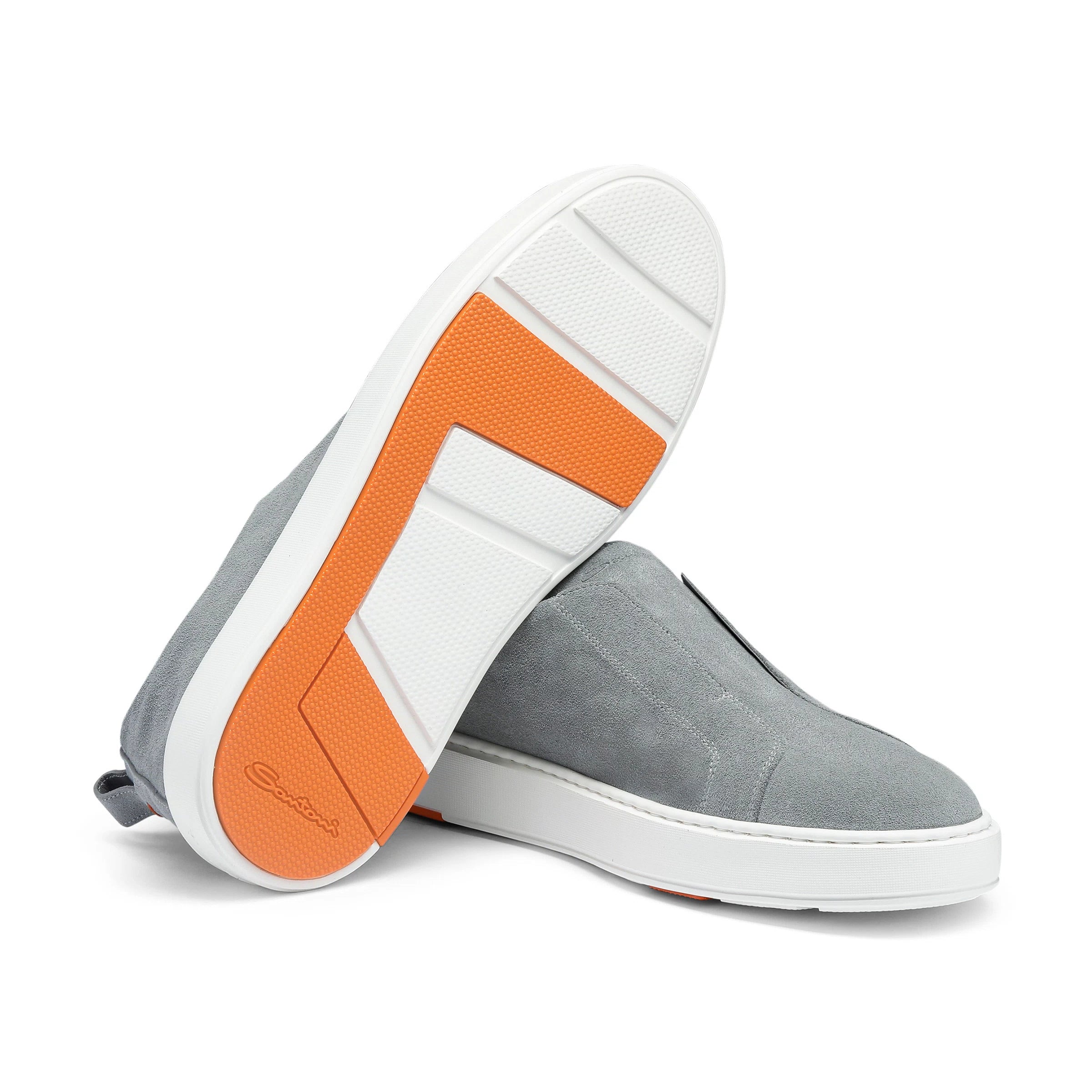 Sneakers Slip-on de ante azul claro