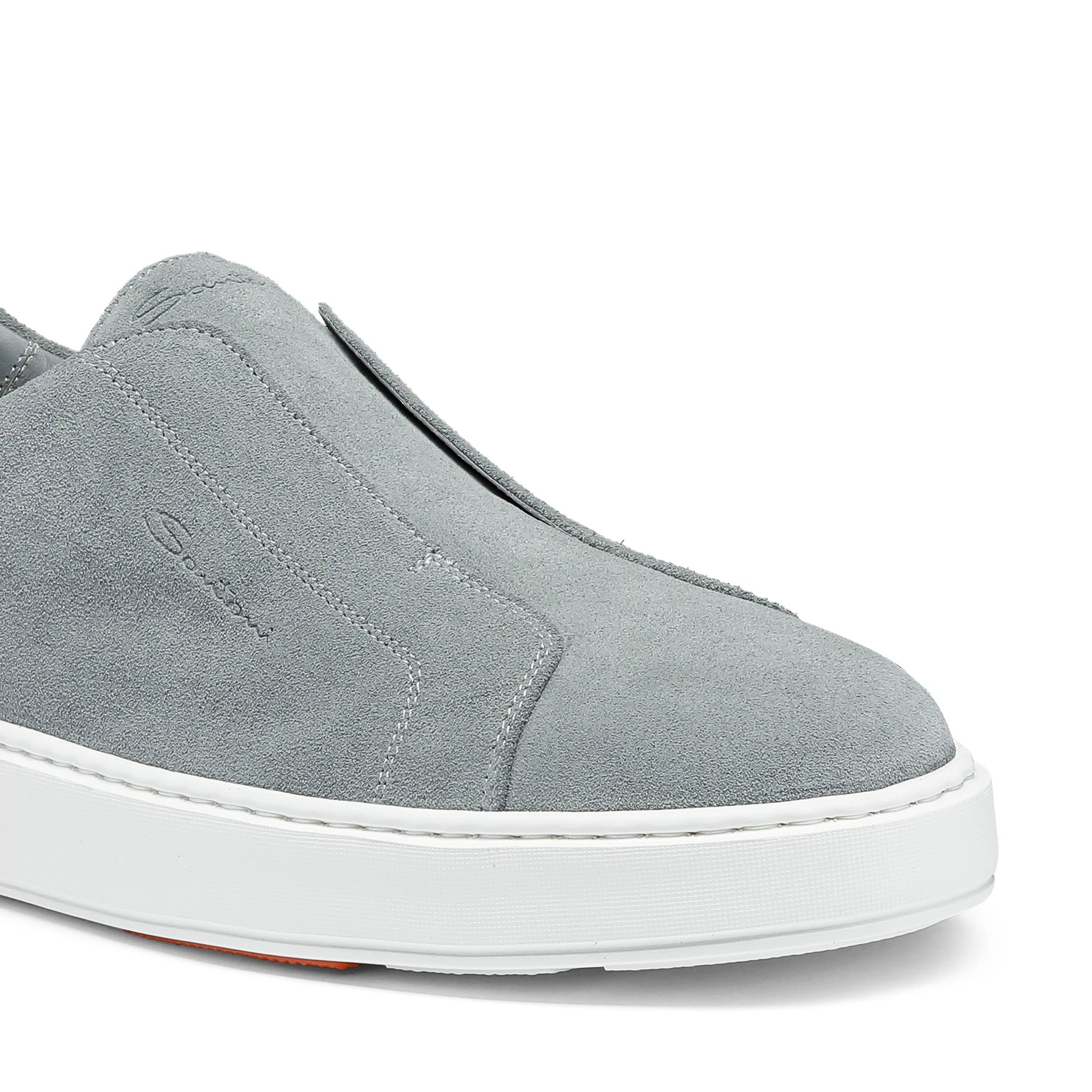 Sneakers Slip-on de ante azul claro