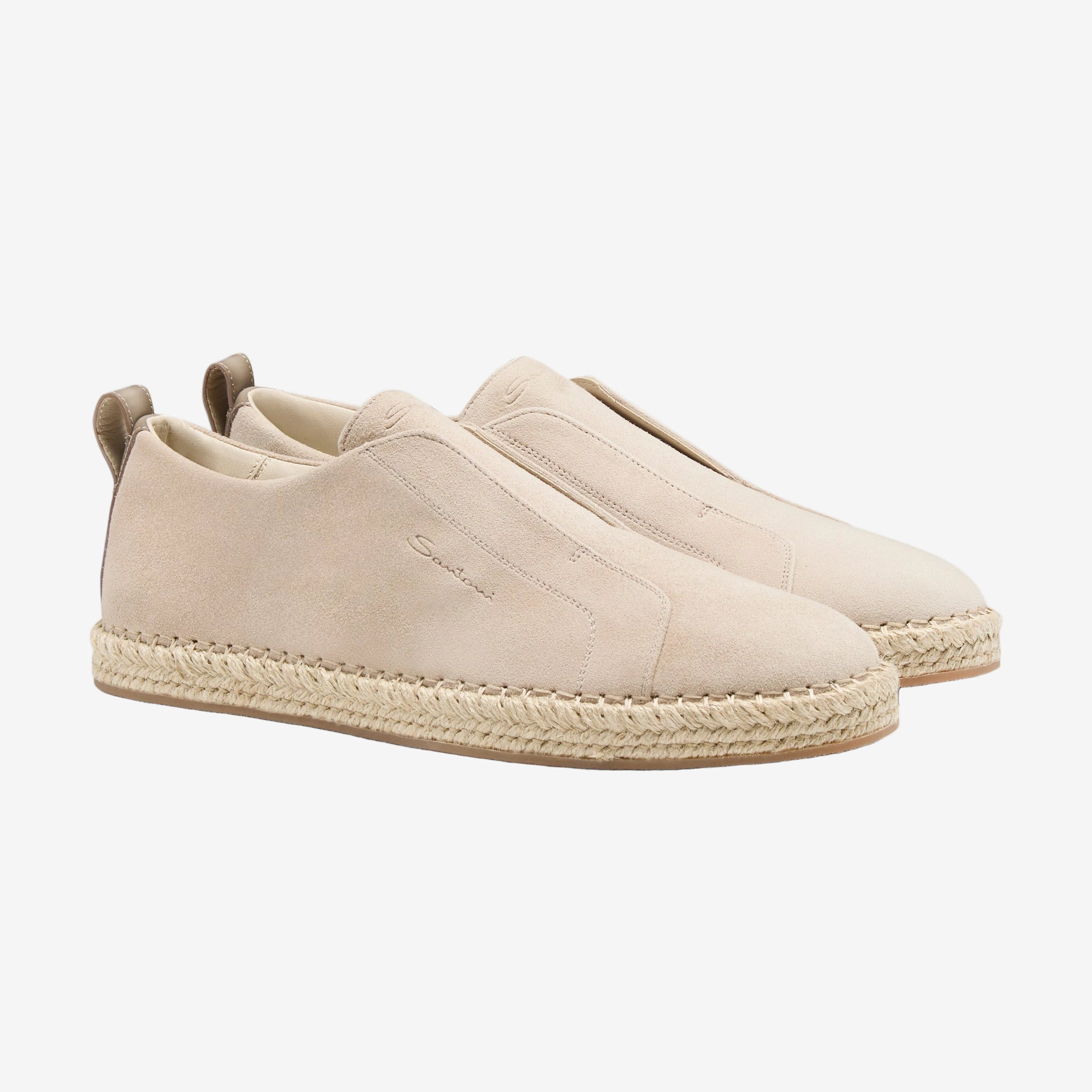 beige Wildleder Espadrilles