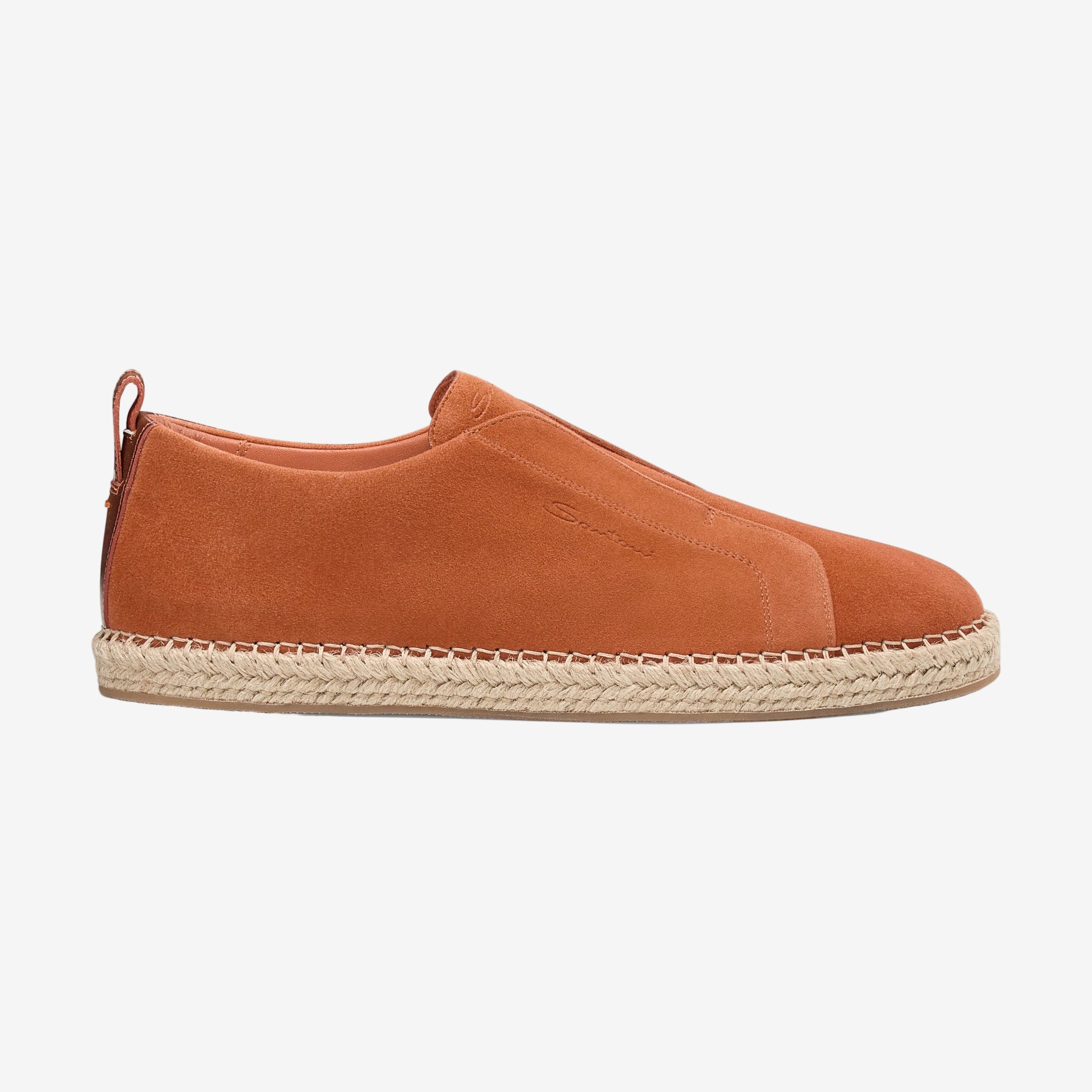 orange Wildleder Espadrilles