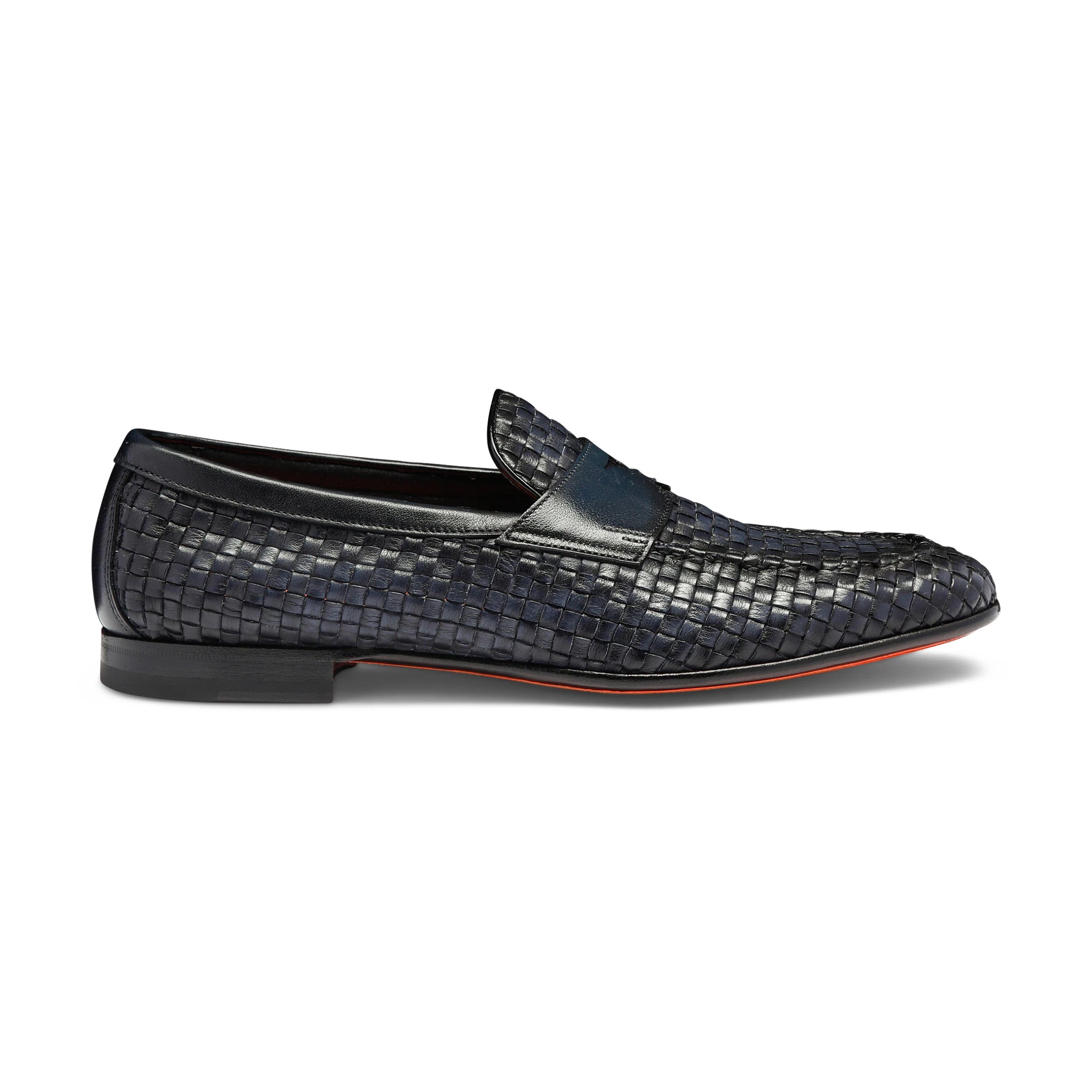 Mocasines Azules Diseño Entretejido