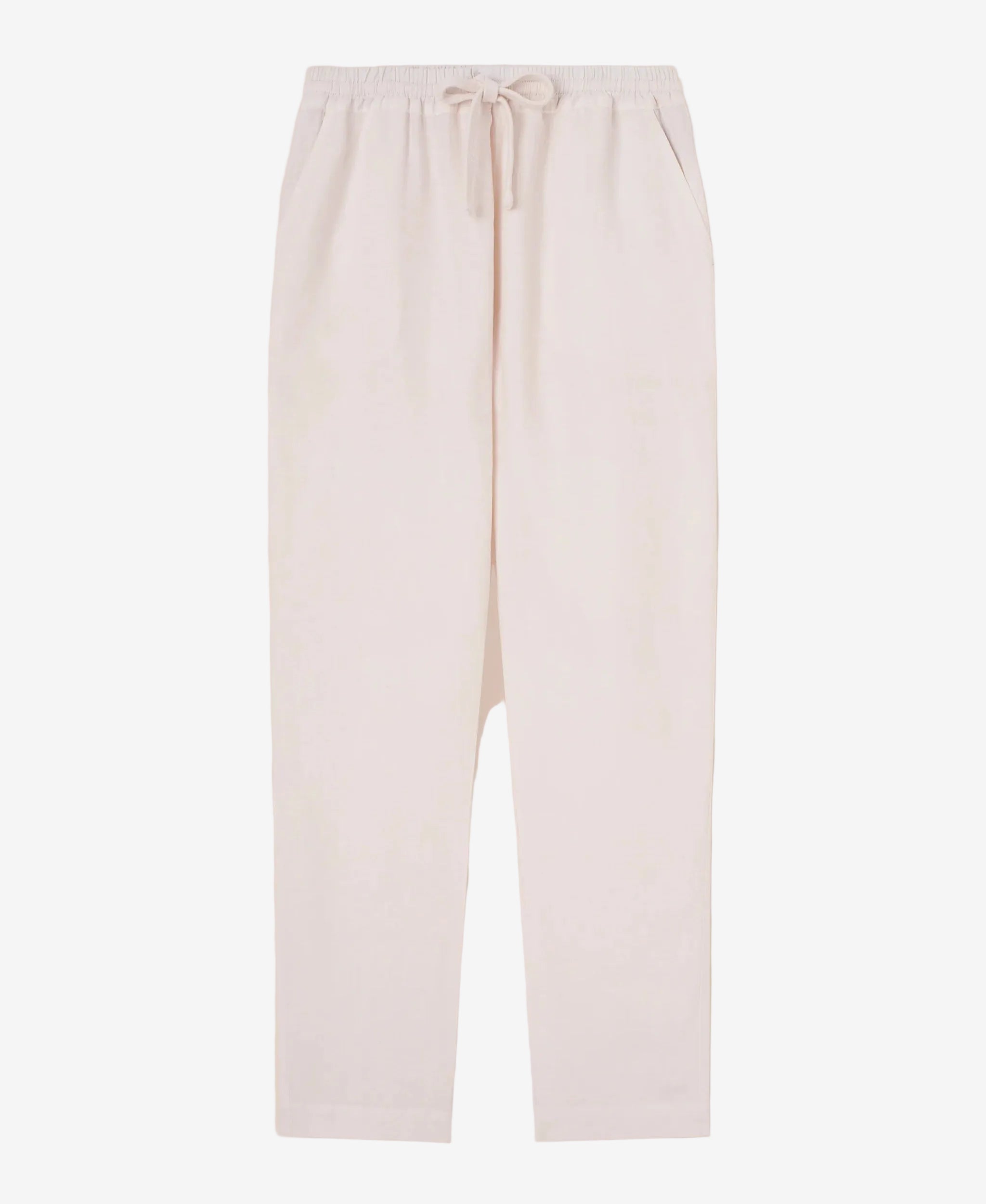 Beige Bonifacio Linen Pants