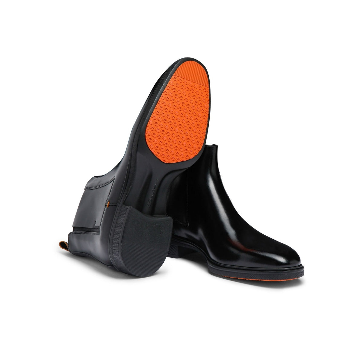 Botines negros de cuero ultra-light