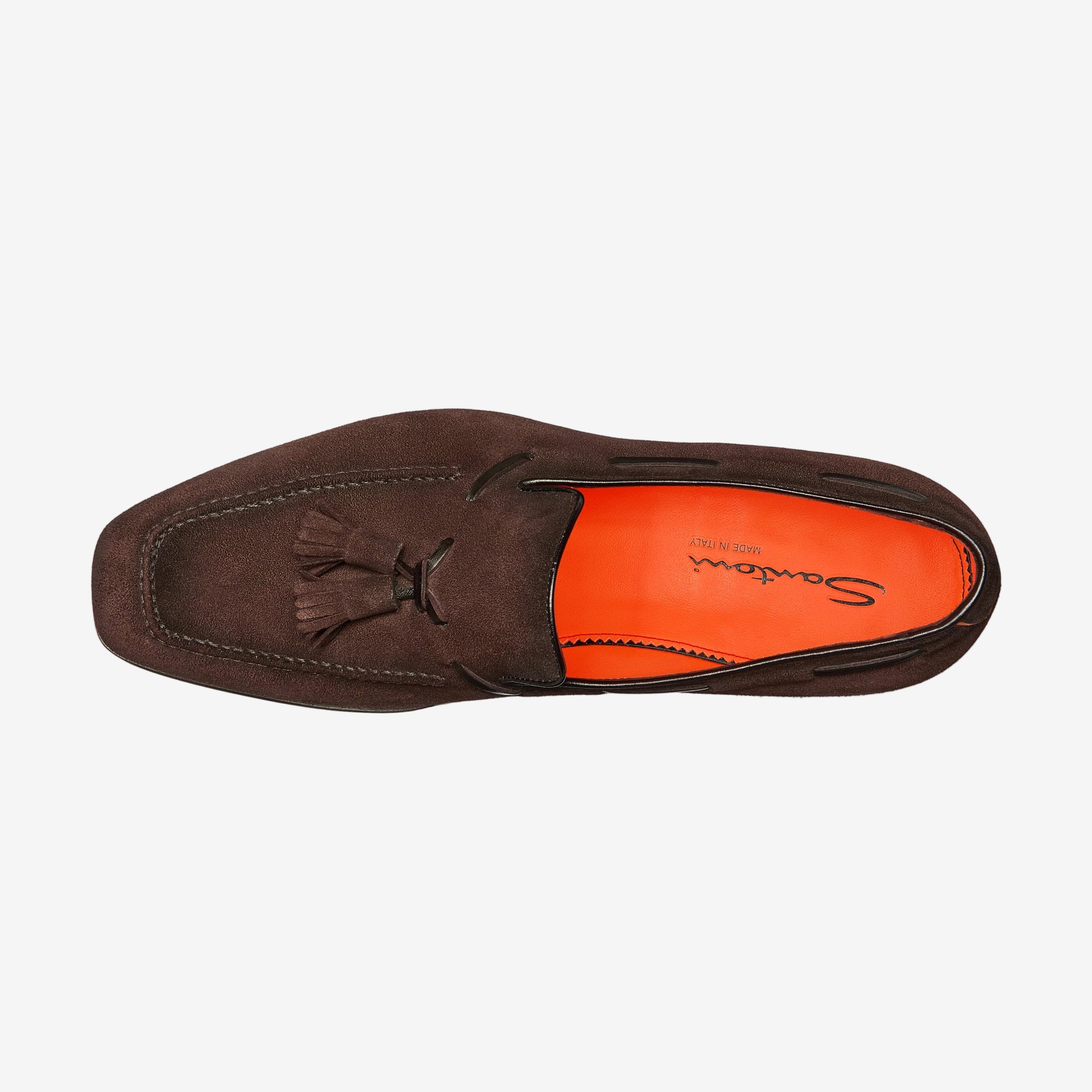 Brauner Loafer Wildleder mit Quaste