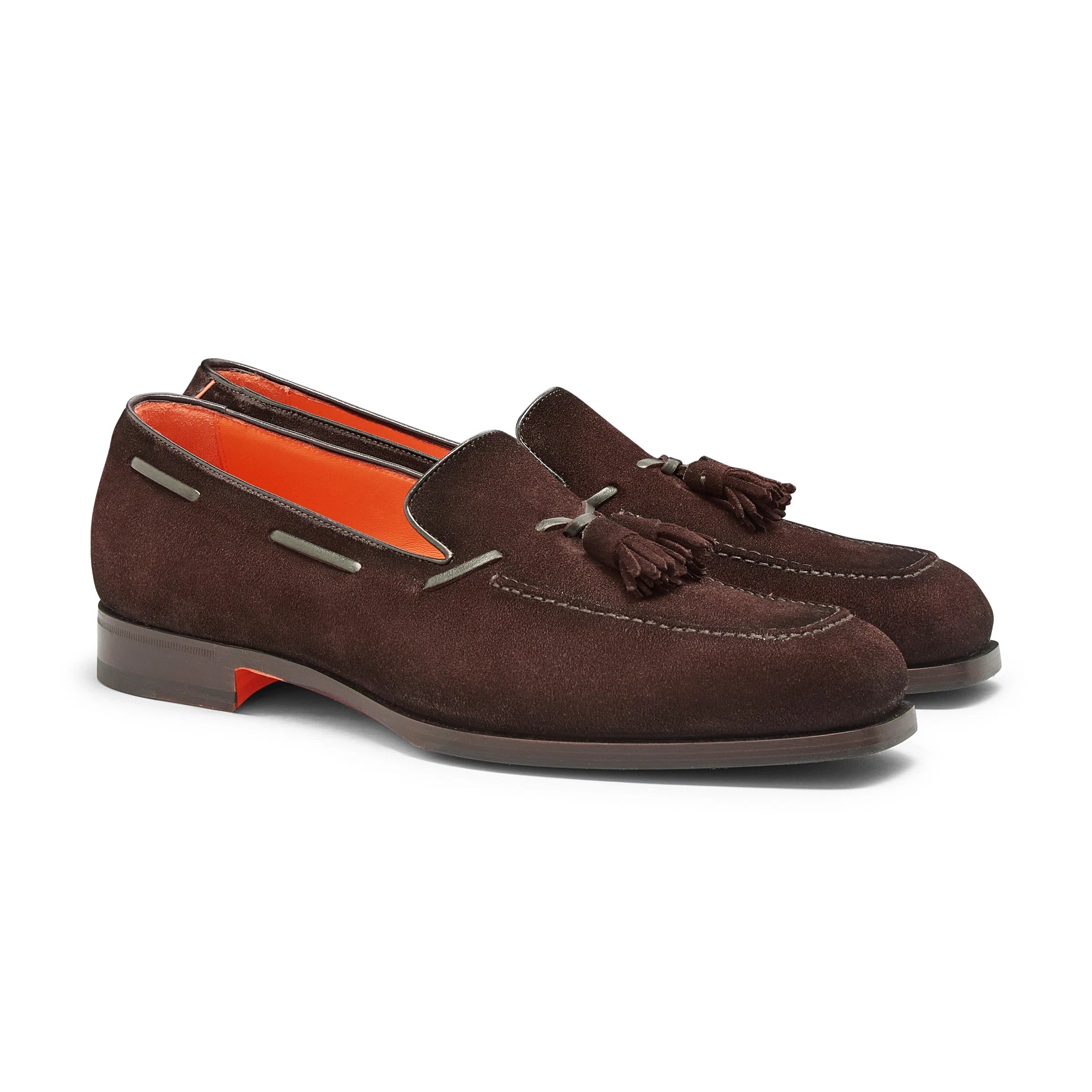 Brauner Loafer Wildleder mit Quaste