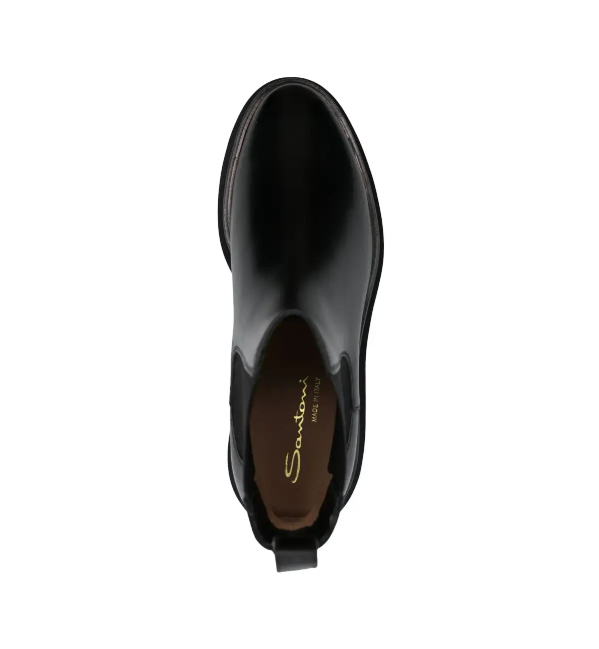 botas negras cuero punta redonda