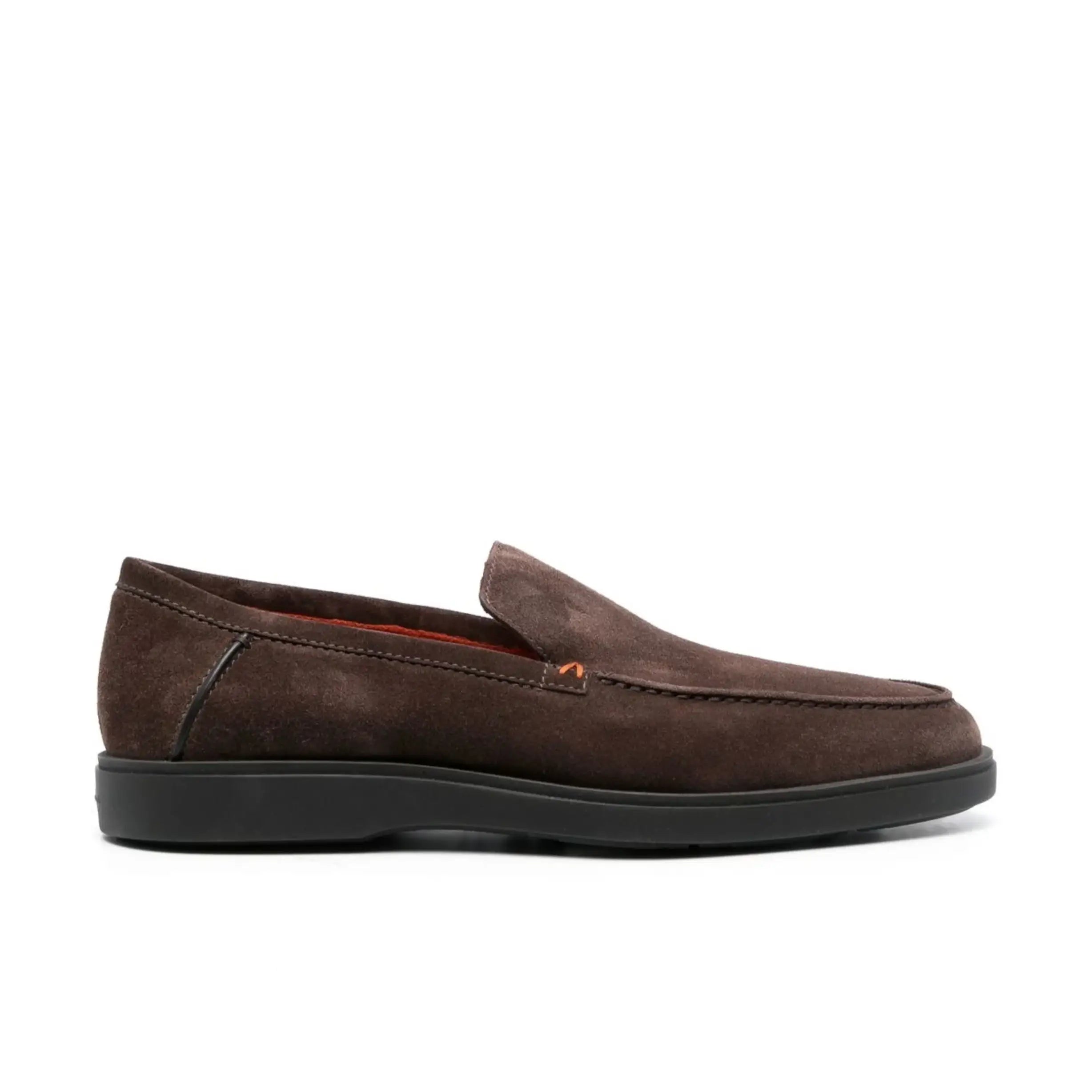 brown suede loafers tone rubber sole