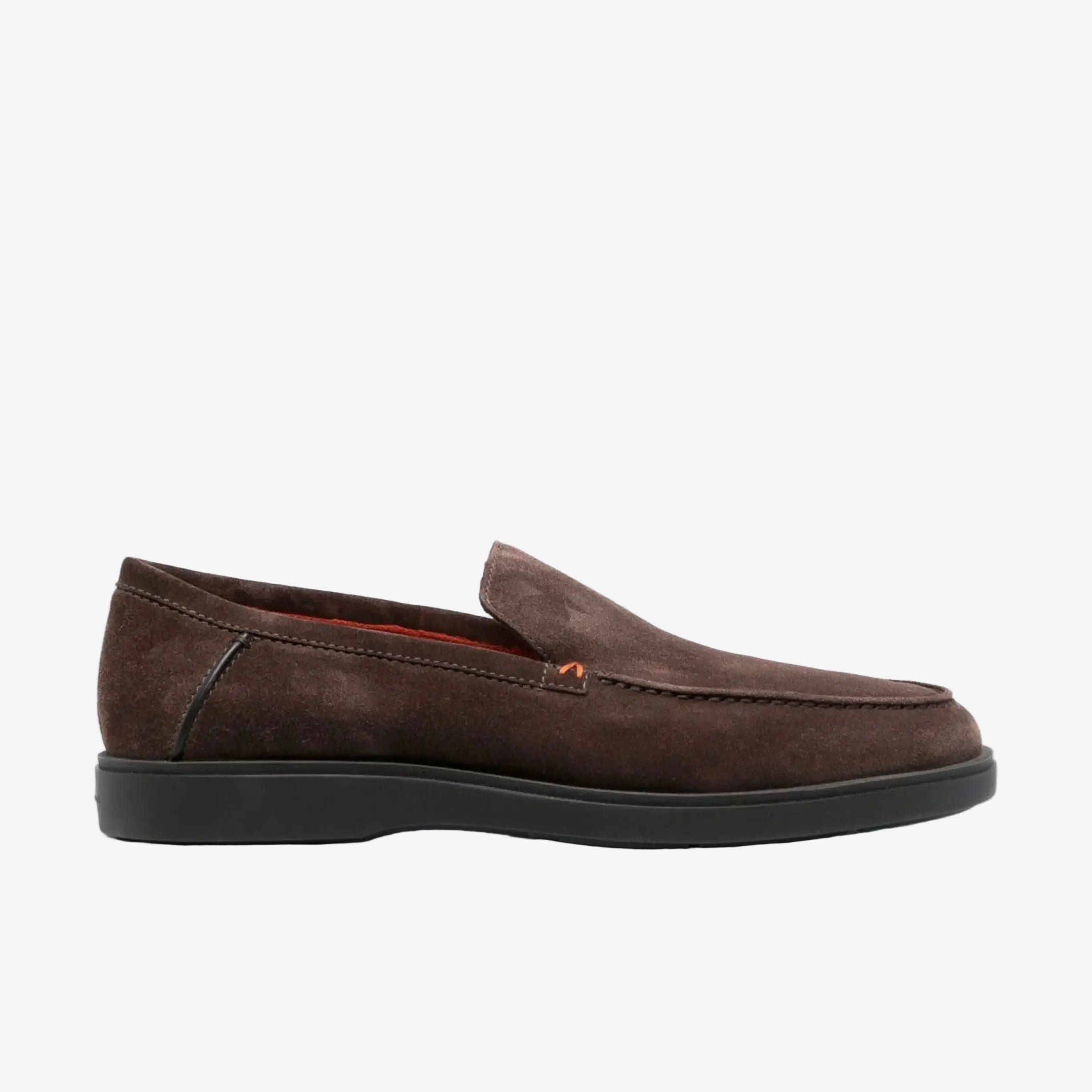 Braune suede-Loafer Gummisohle