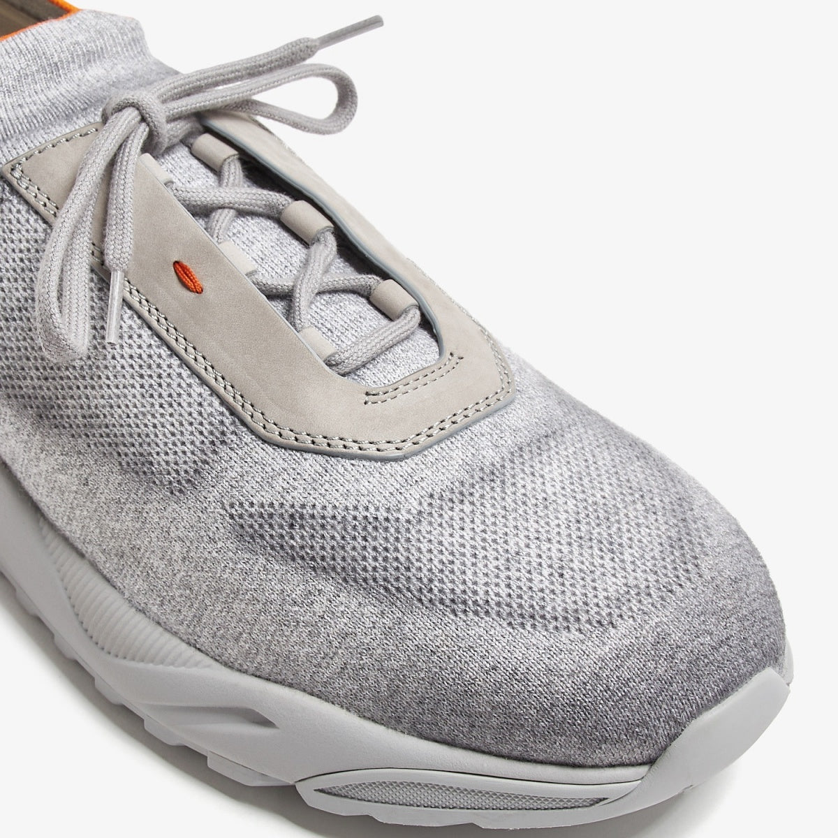Sneakers de lana gris cordones slip-on