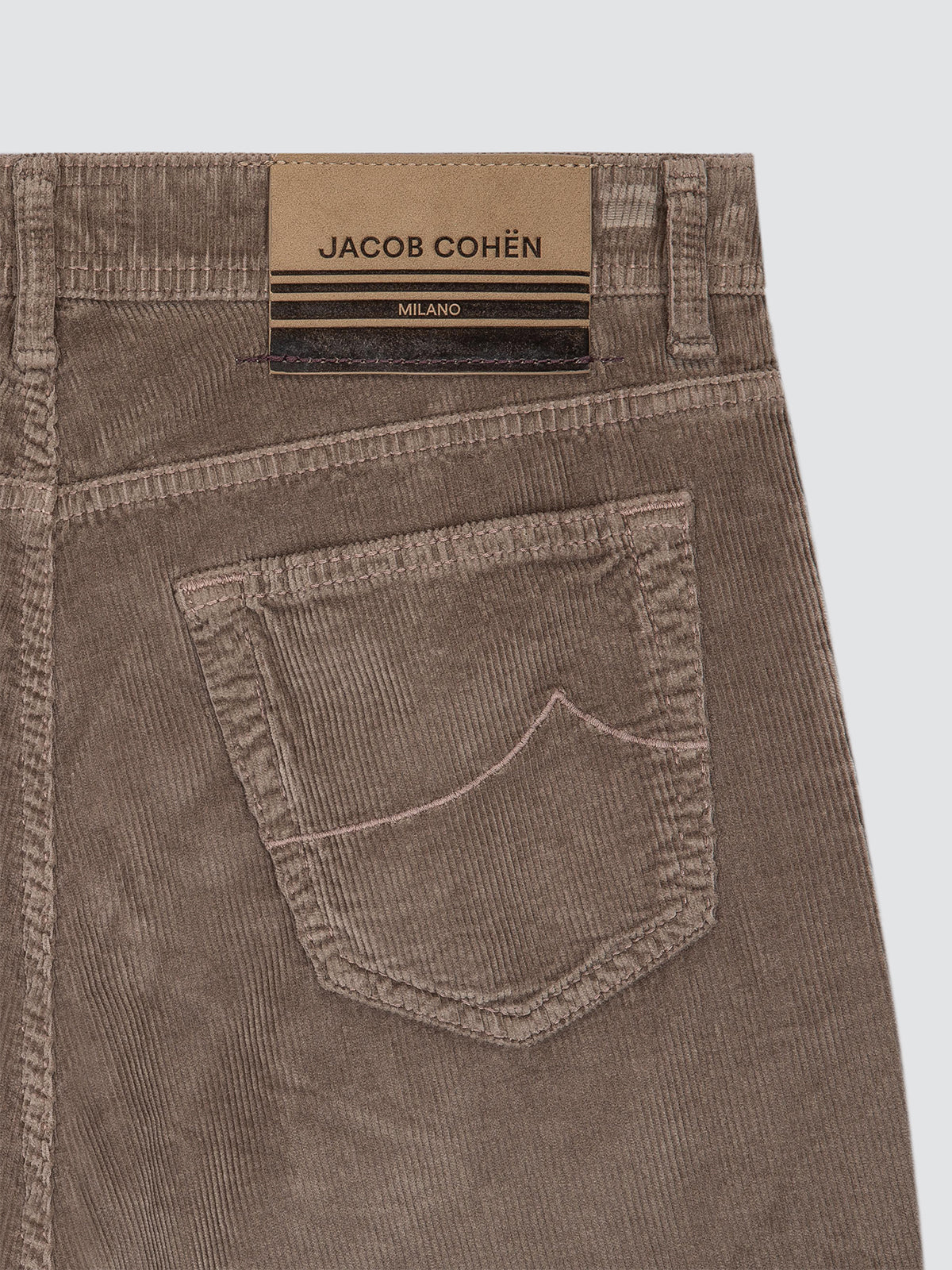 Bard Elephant Grey Stretch Corduroy