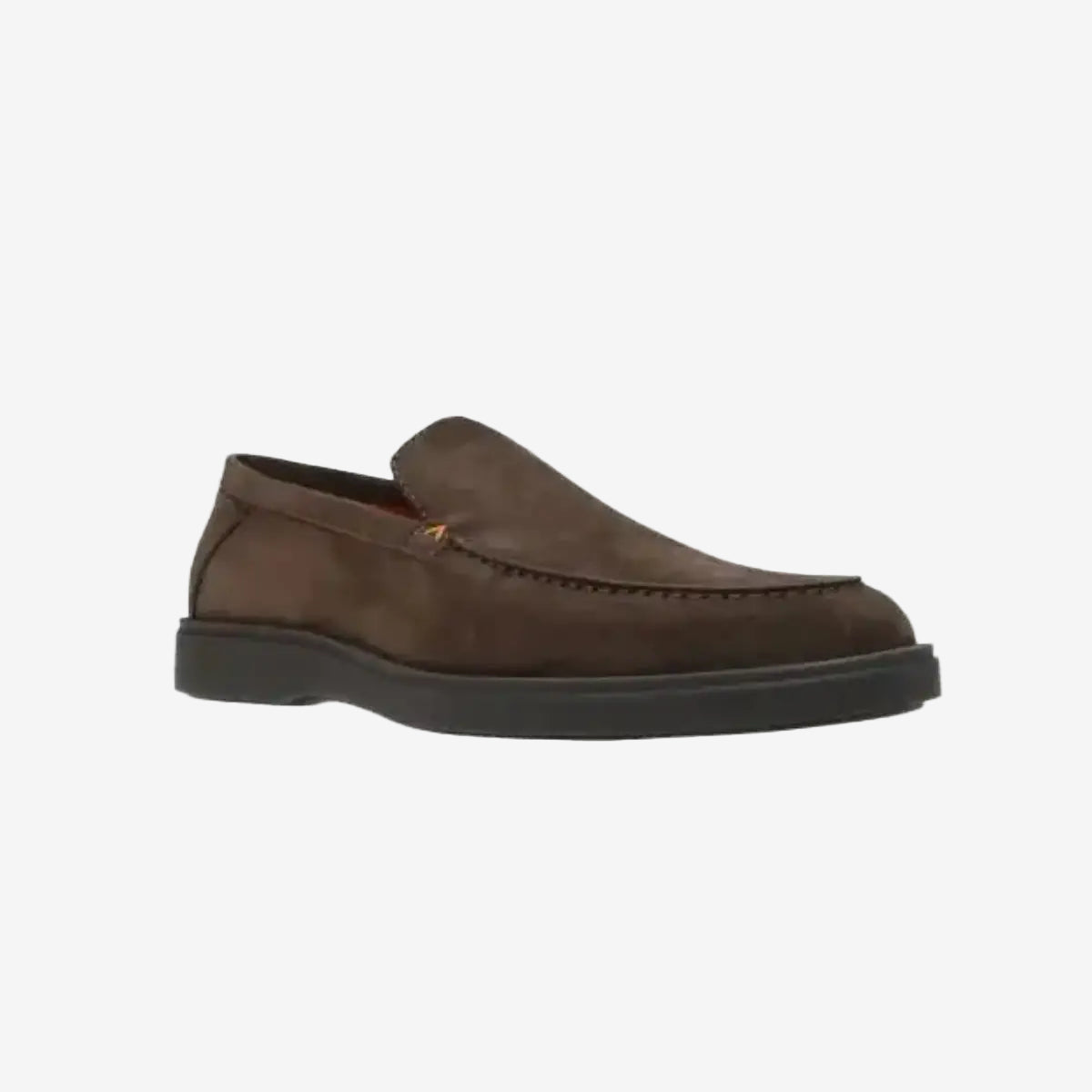 Braune suede-Loafer Gummisohle