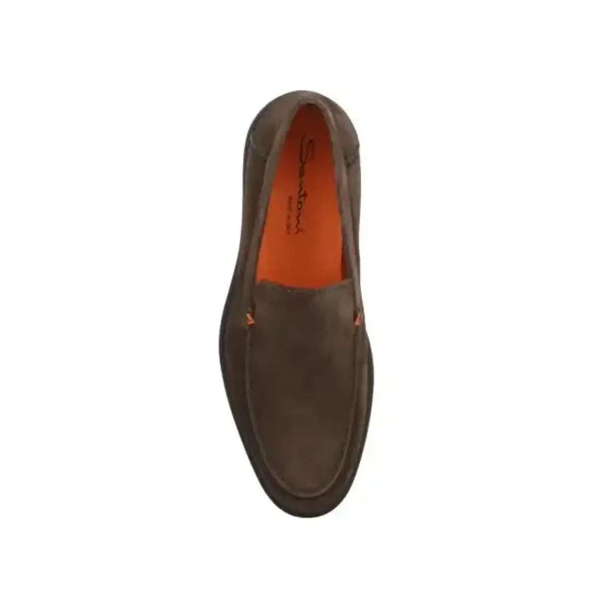 Braune suede-Loafer Gummisohle