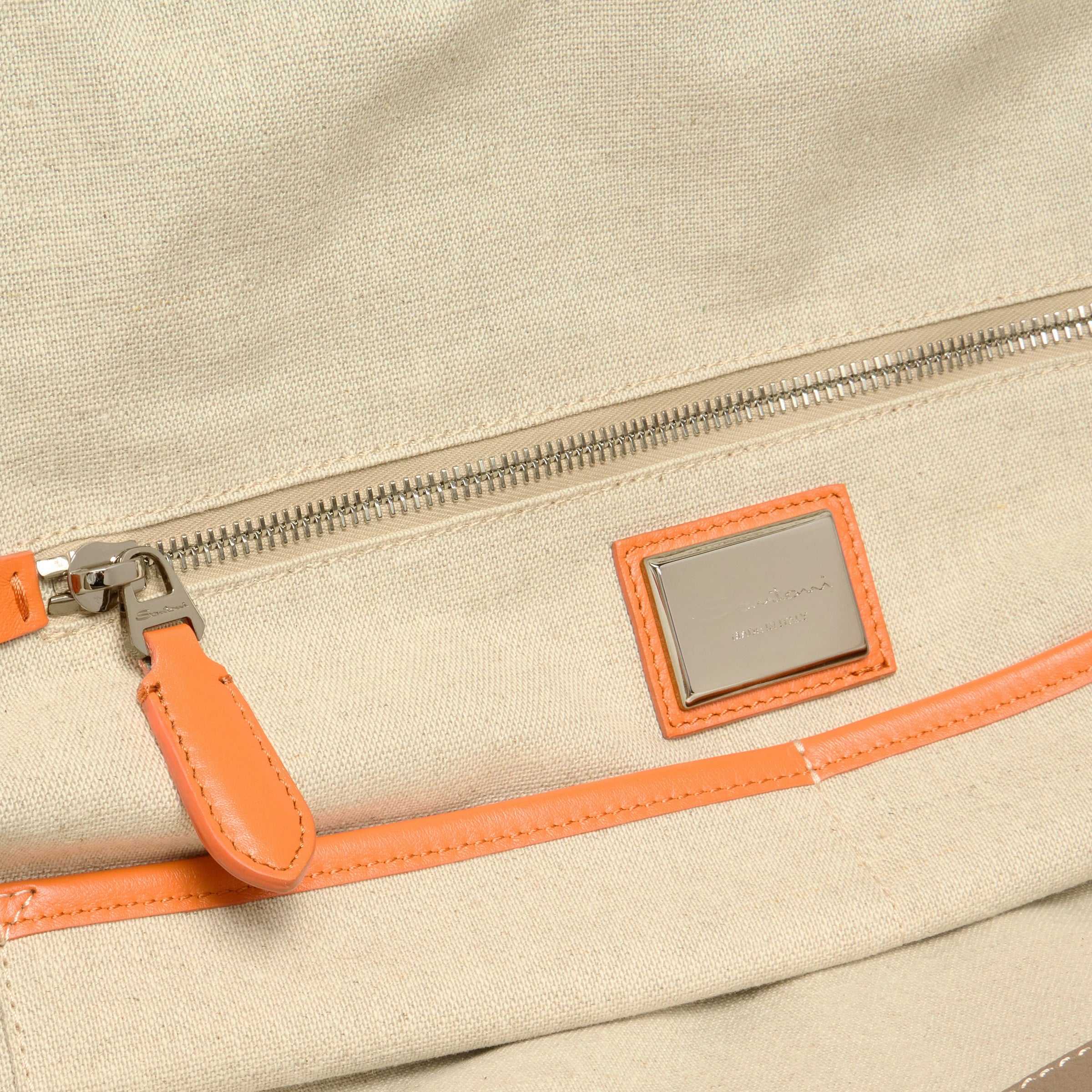 Sac week-end en cuir vieilli beige