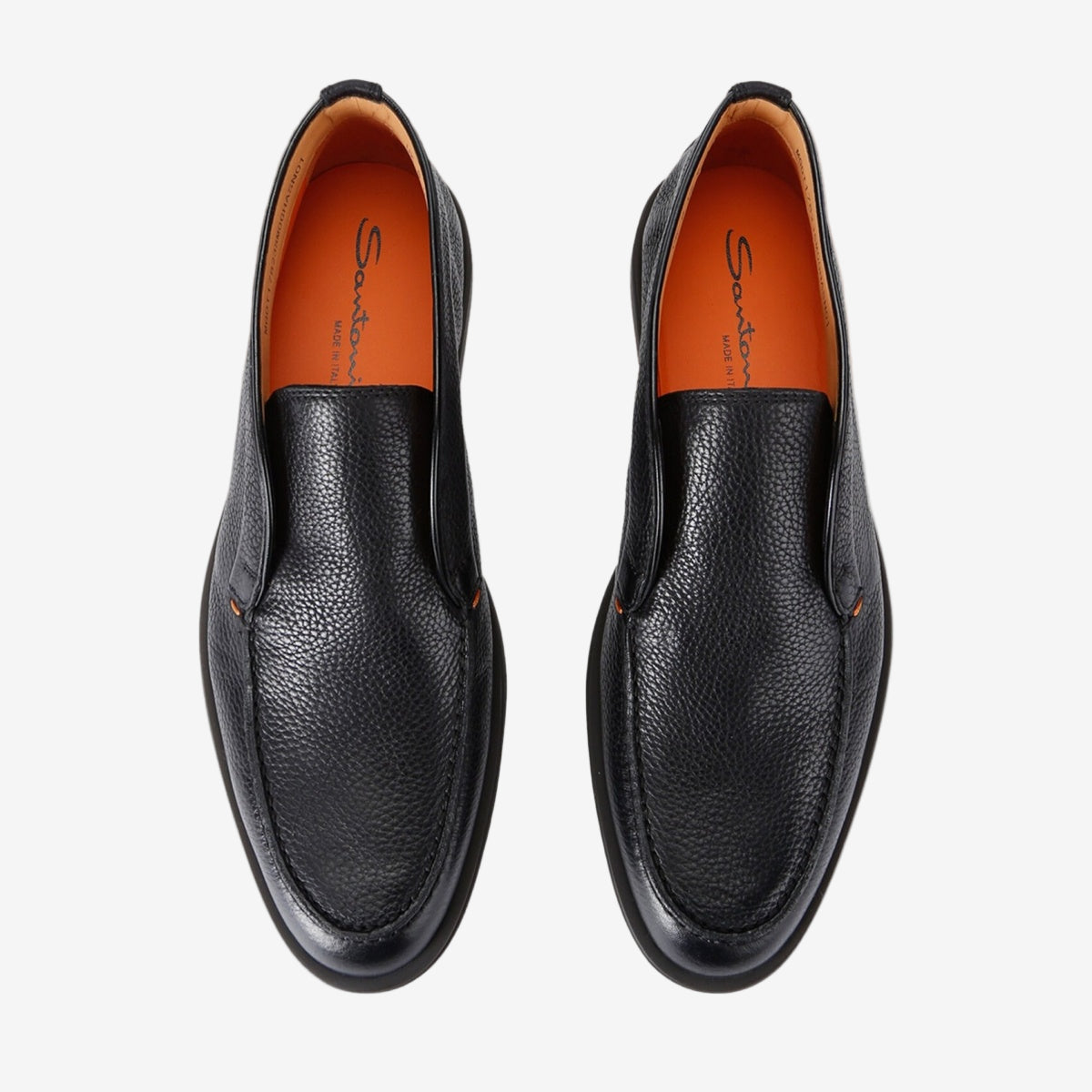 Schwarze Wüstenstiefel aus genarbtem Leder
