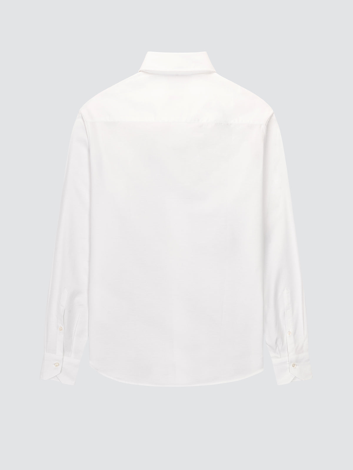 Camisa Sartorial de Algodón Oxford Blanco