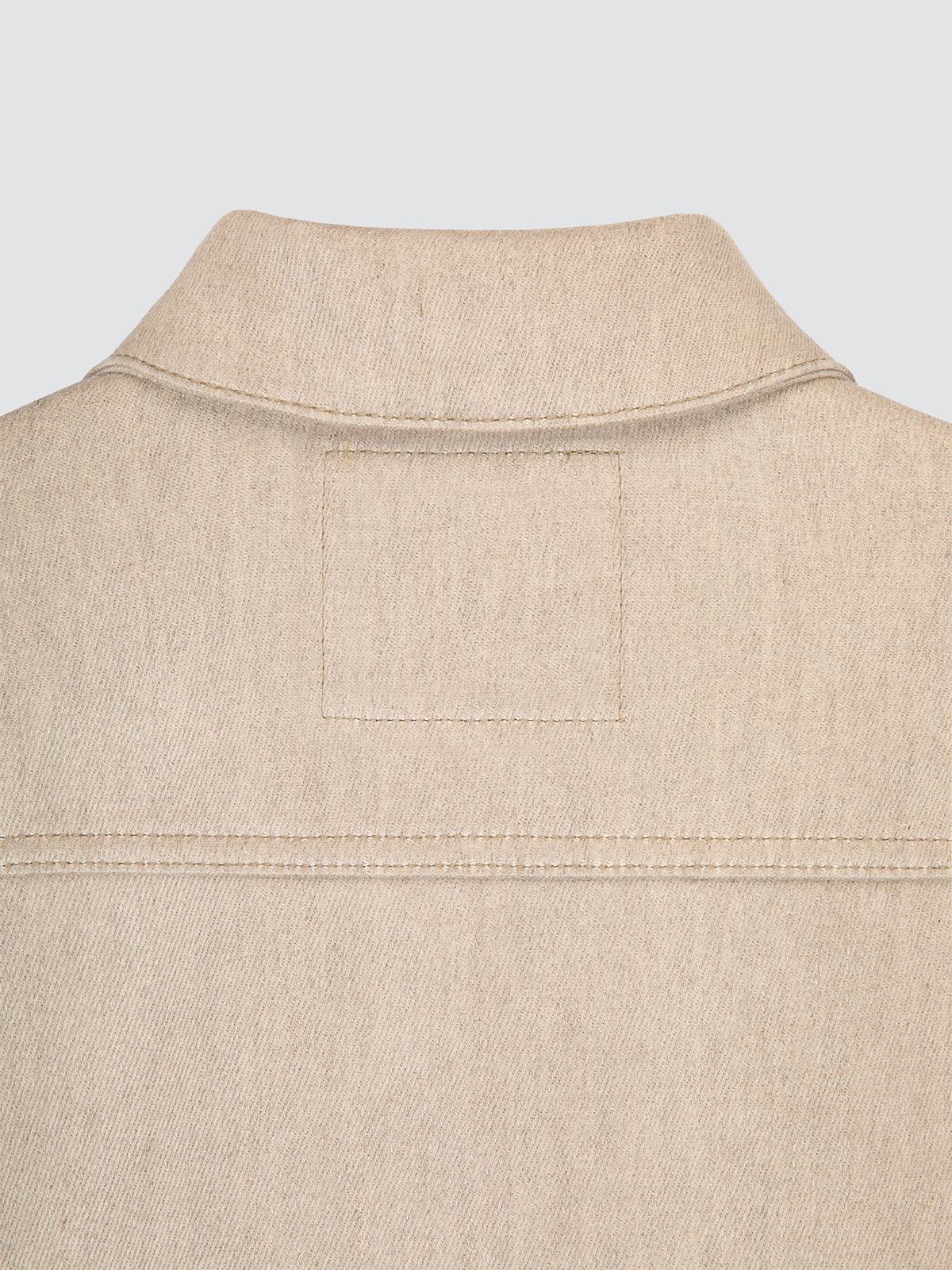 Chaqueta de Sarga de Algodón y Lino Beige Natural Loro Piana