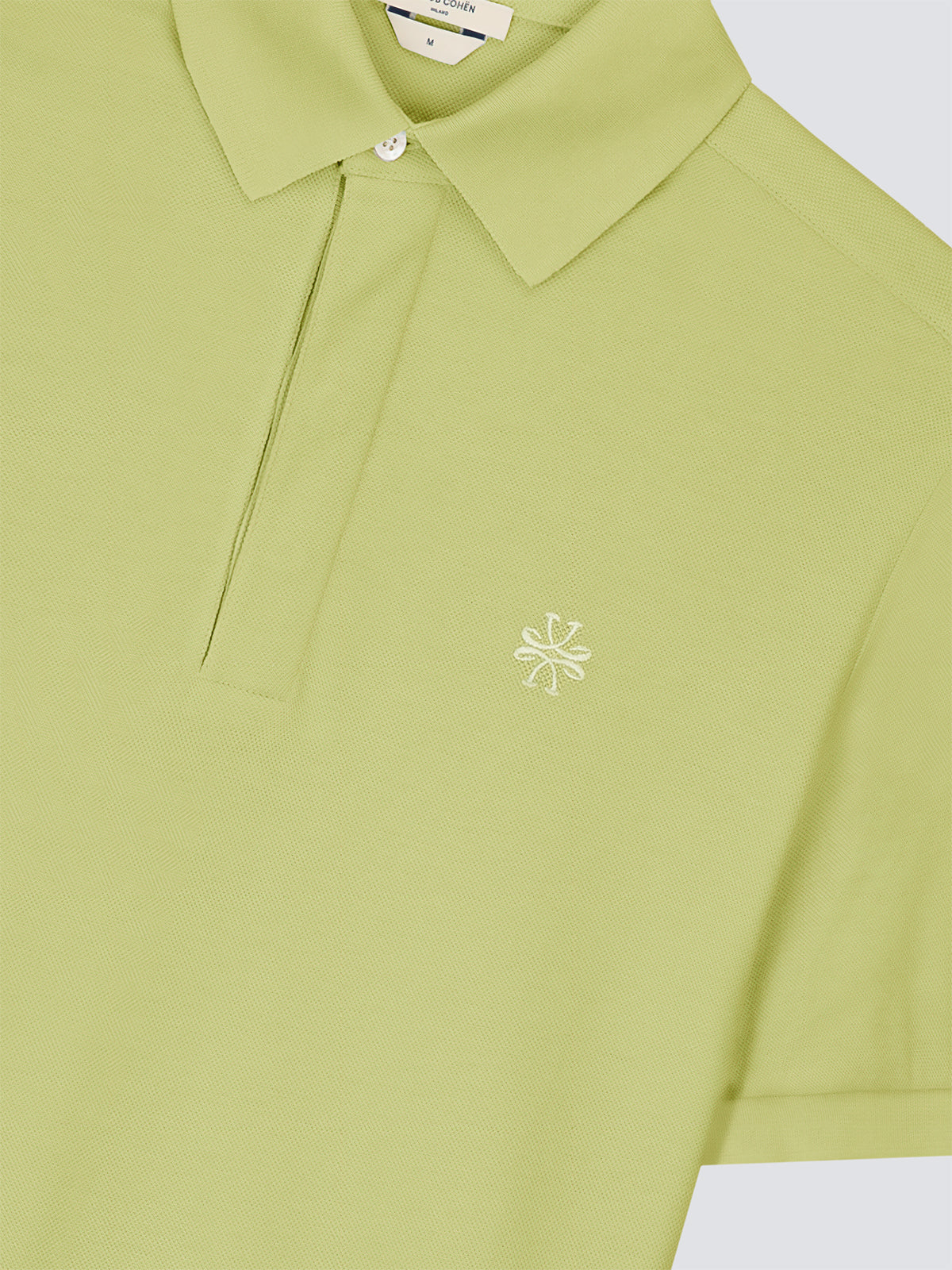 Polo en Piqué Céladon - Patte Cachée
