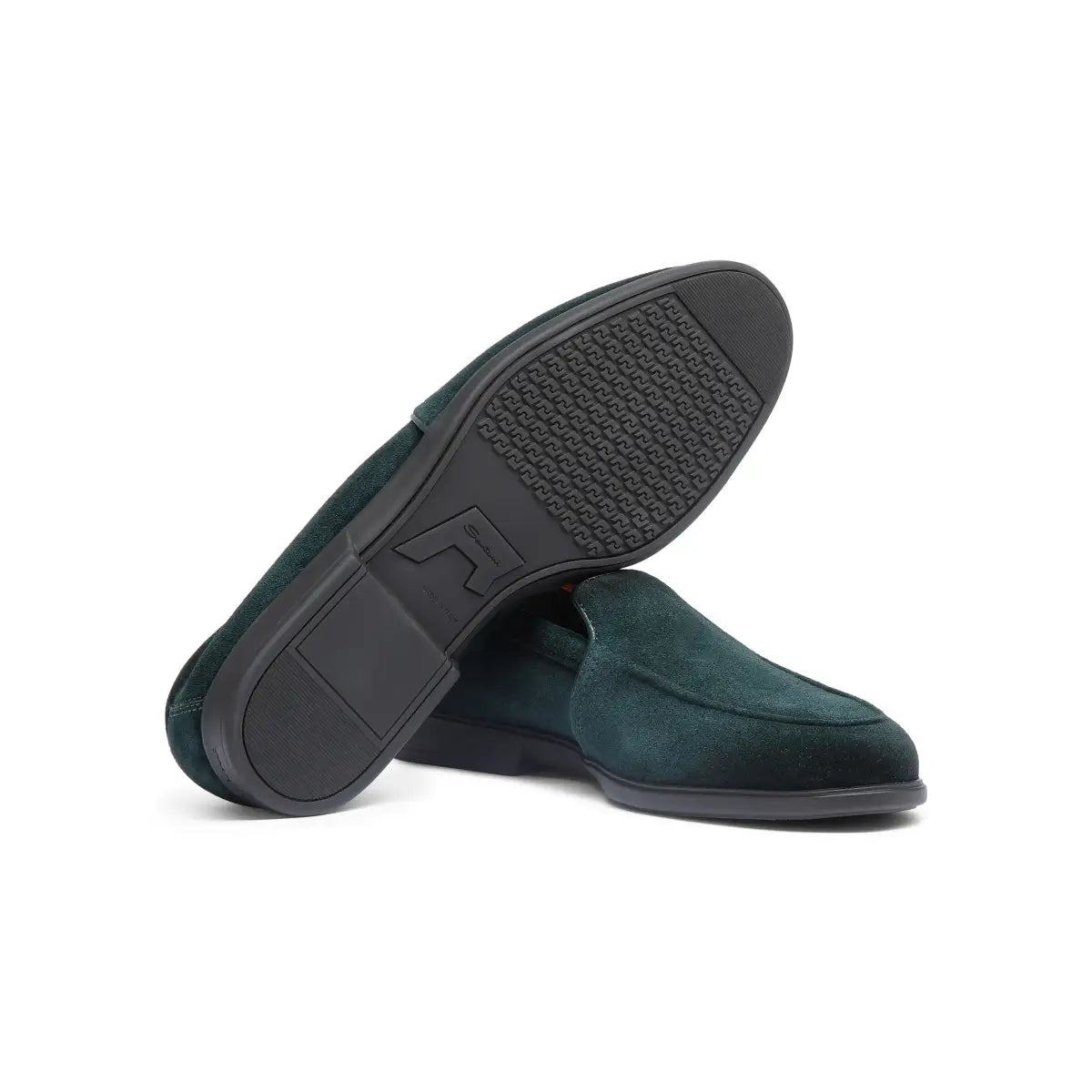 Green Suede Loafer Tone Sole