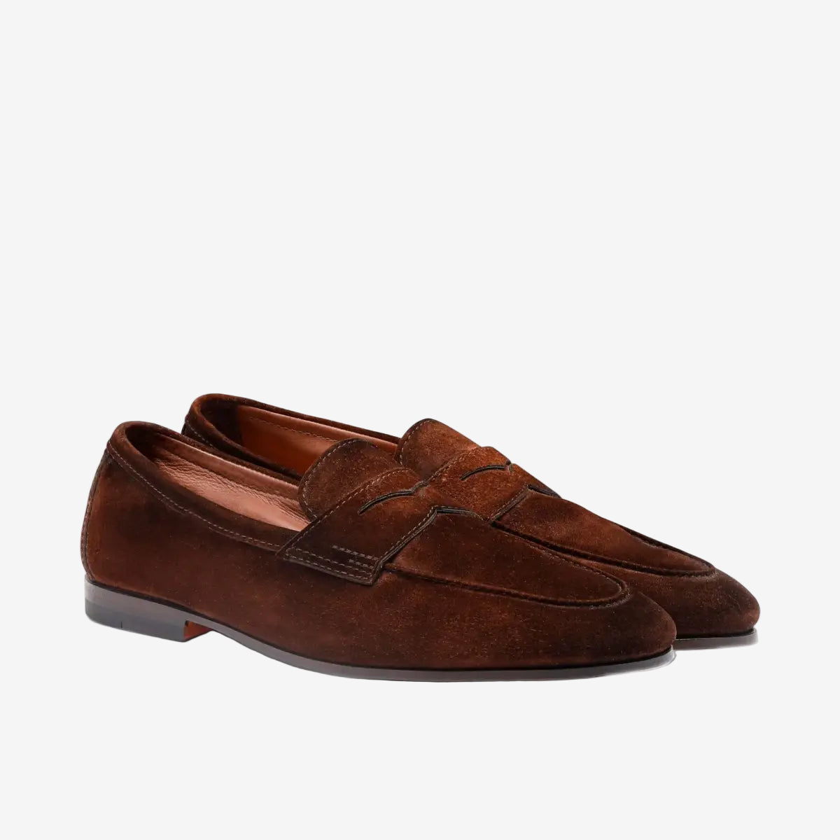 Lila Carlo-Loafer Wildleder