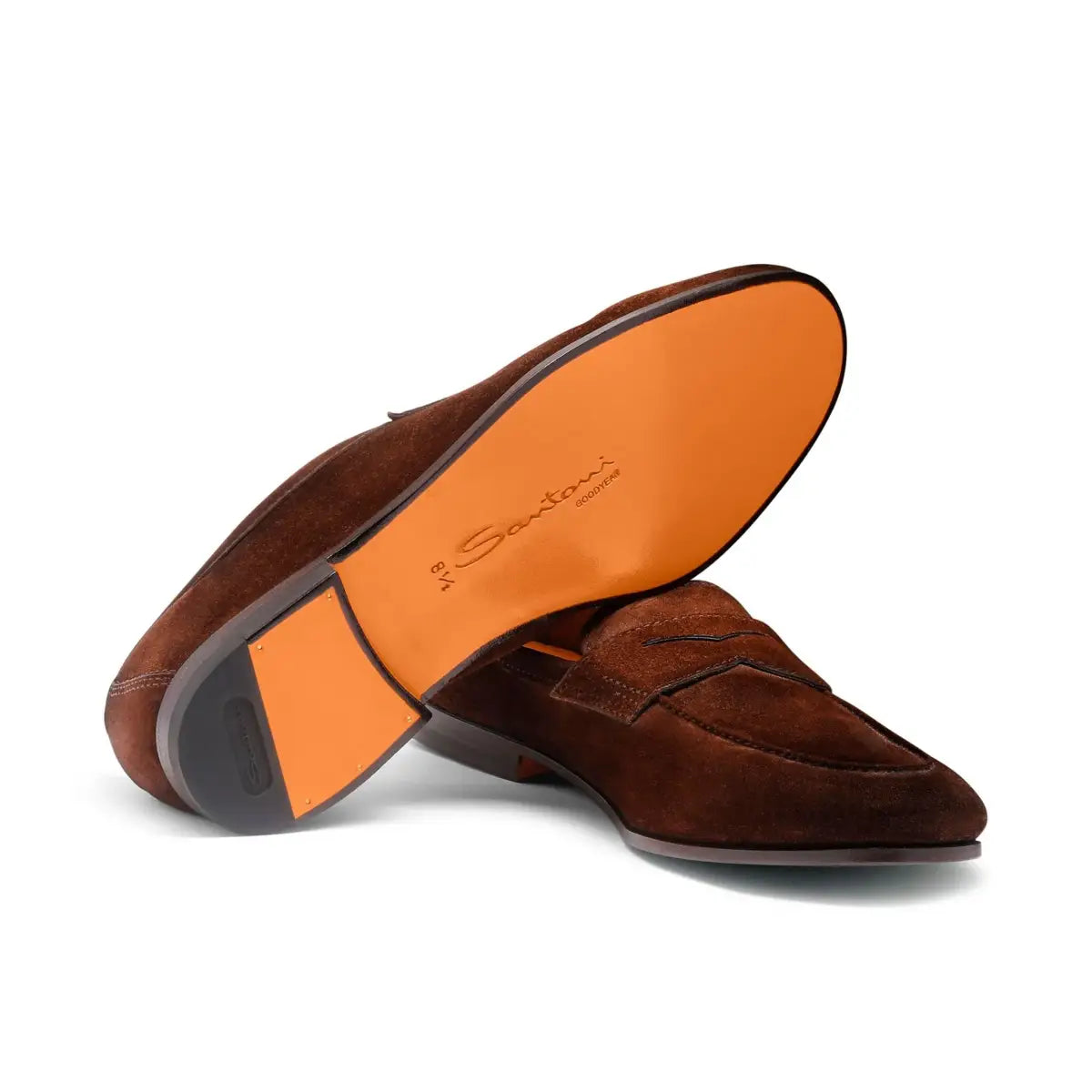 Lila Carlo-Loafer Wildleder