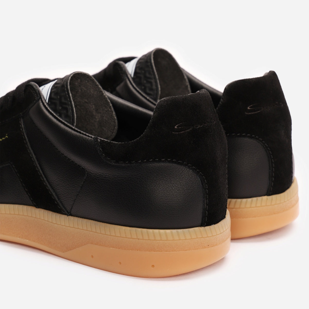 Sneakers olympic noir suede & cuir