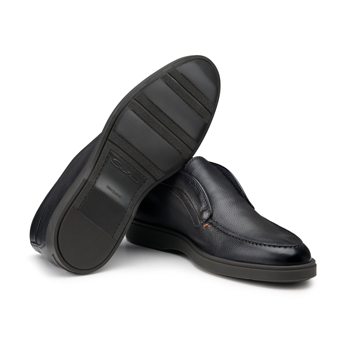 Desert Boot de piel abatanada gris antracita