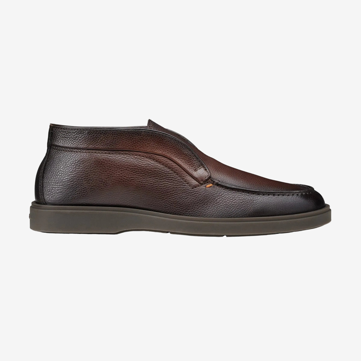 Desert Boots en cuir graine marron foncé