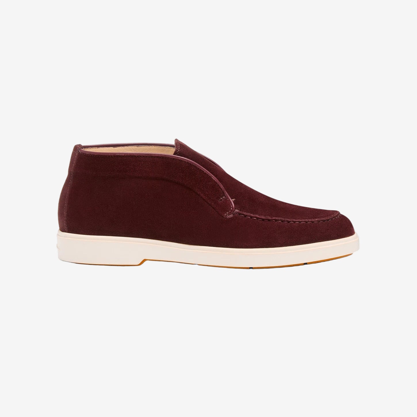 Burgundy Suede Desert Boots