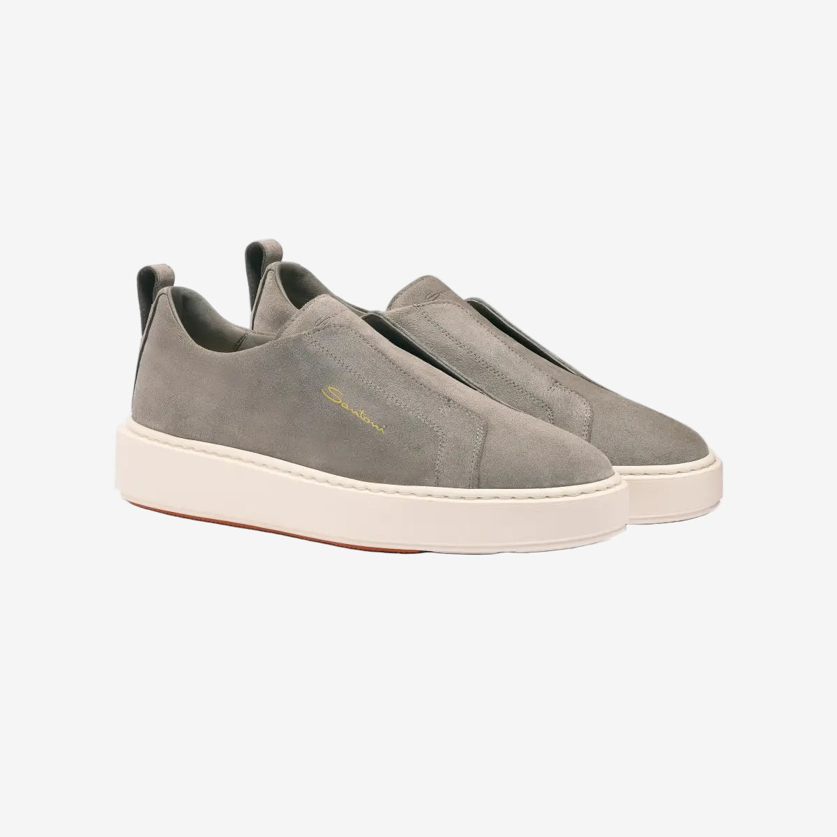 Grijze Suède Slip-on Sneaker