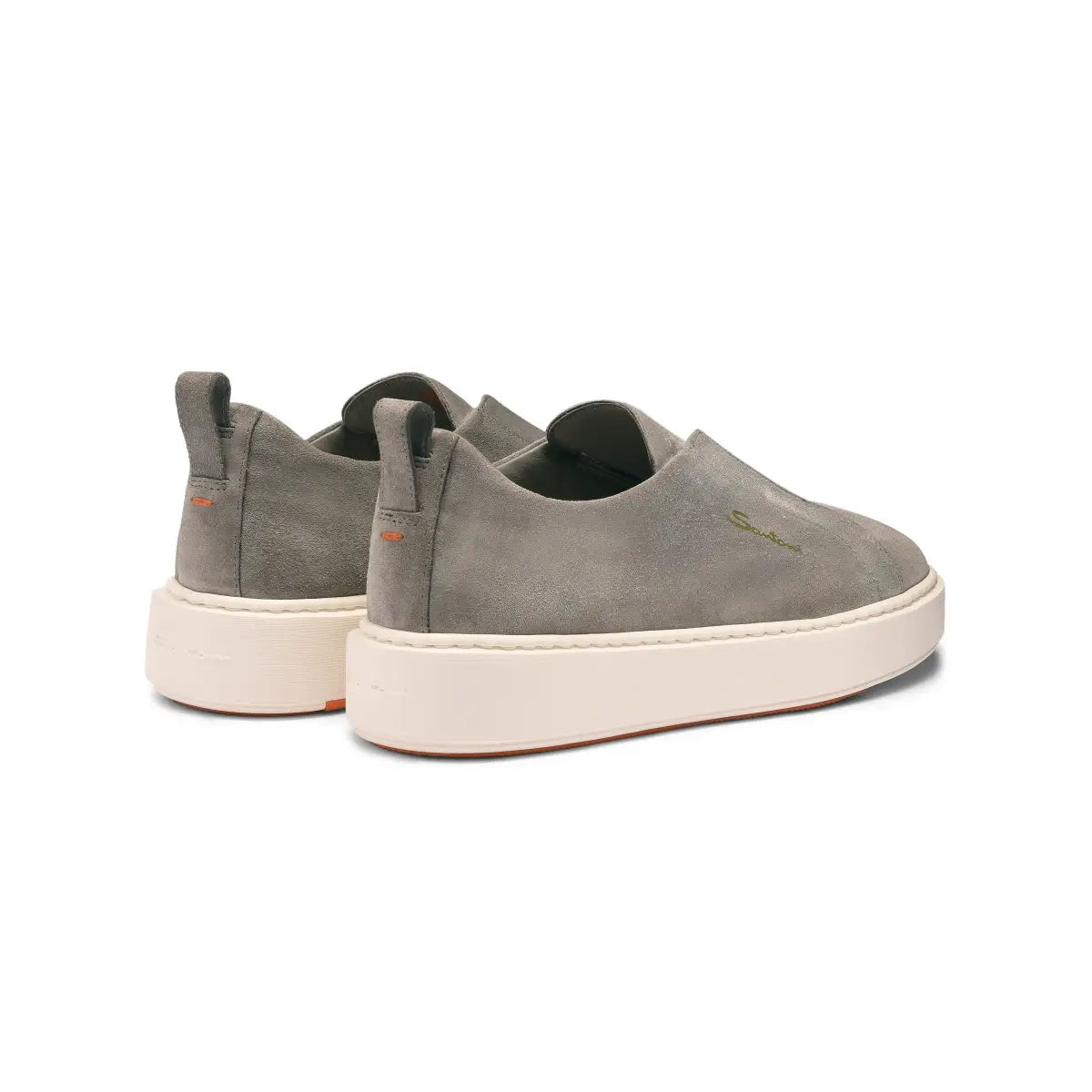Grey Suede Slip-On Sneaker