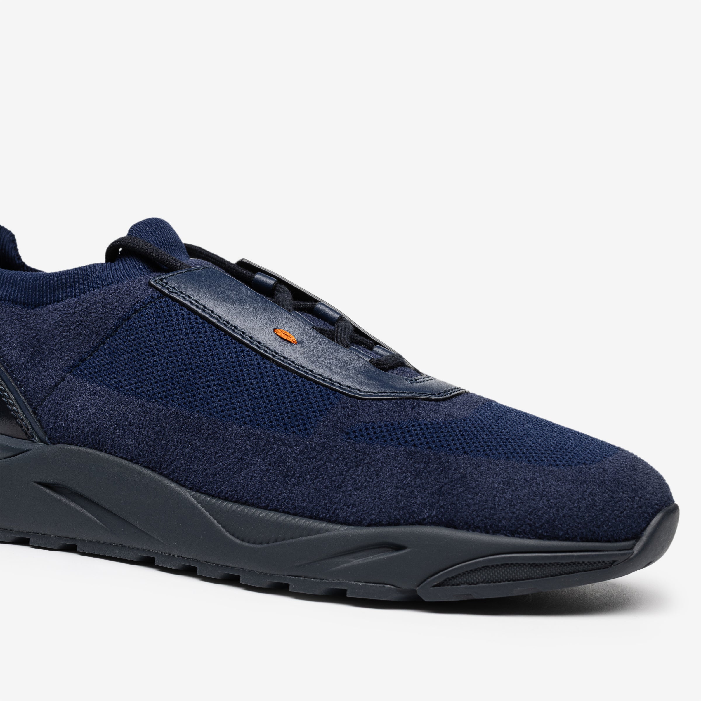 Blue Slip-on laced Sneakers Tone sole