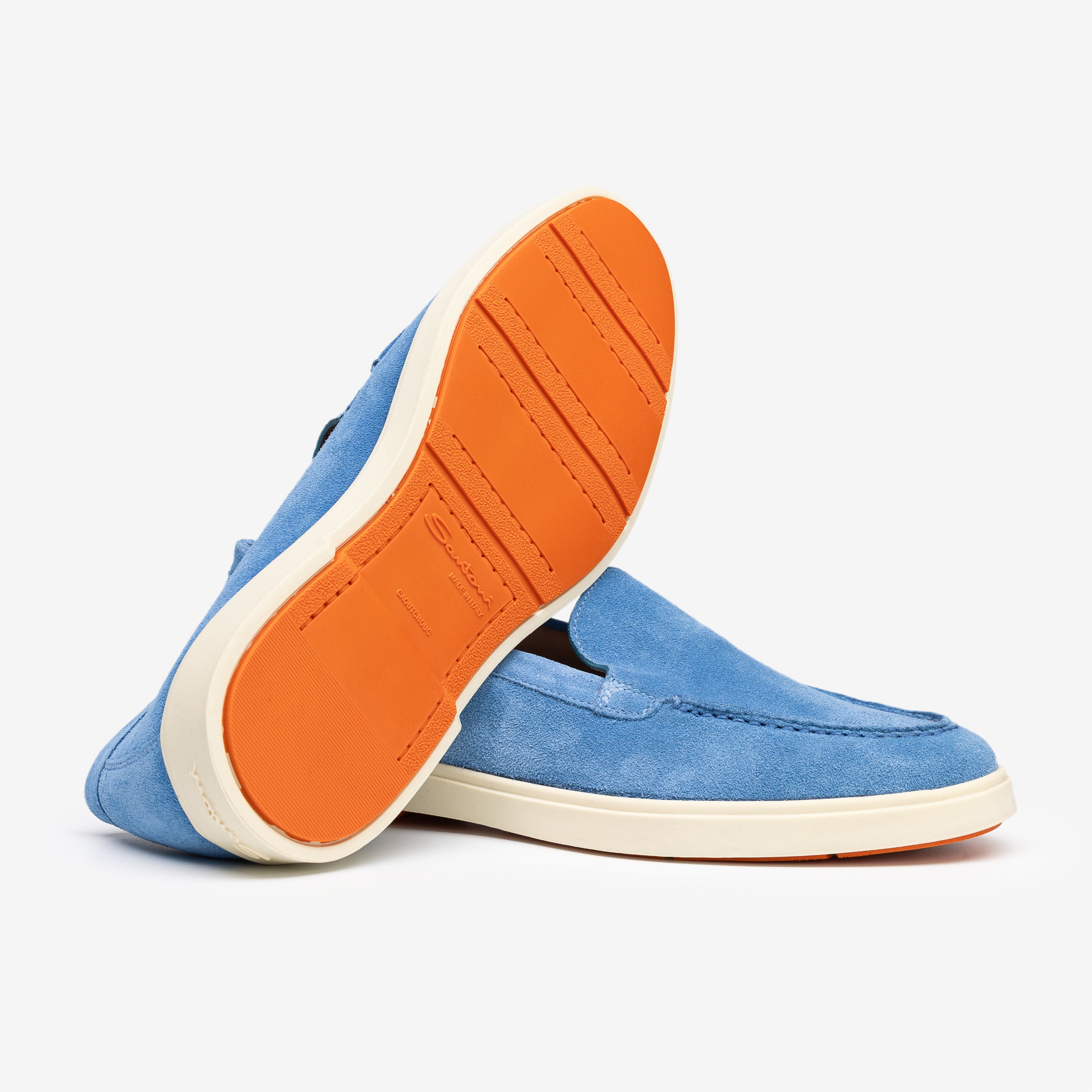 King Blue Suede Loafers