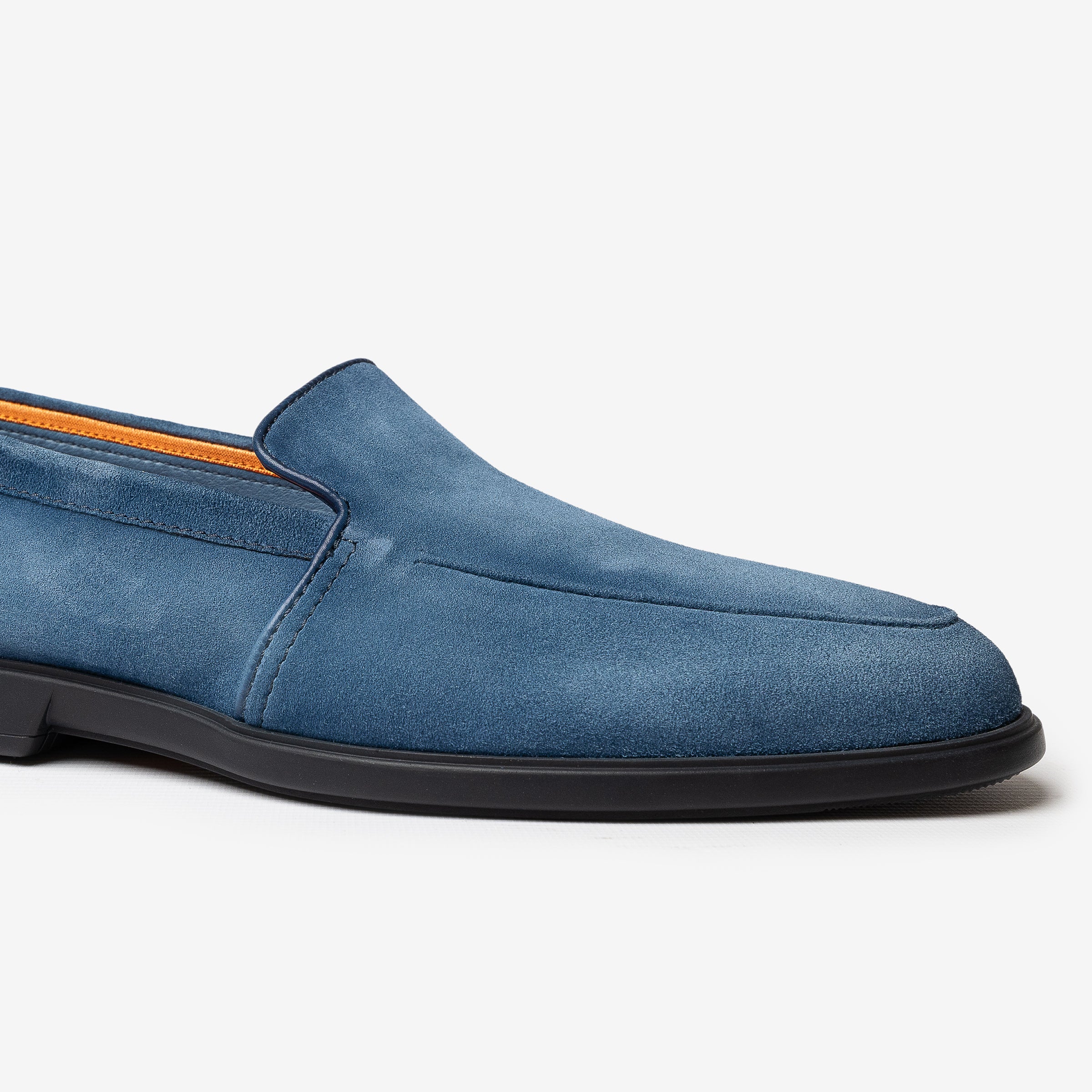 Cobalt Blue suede Malibu loafers