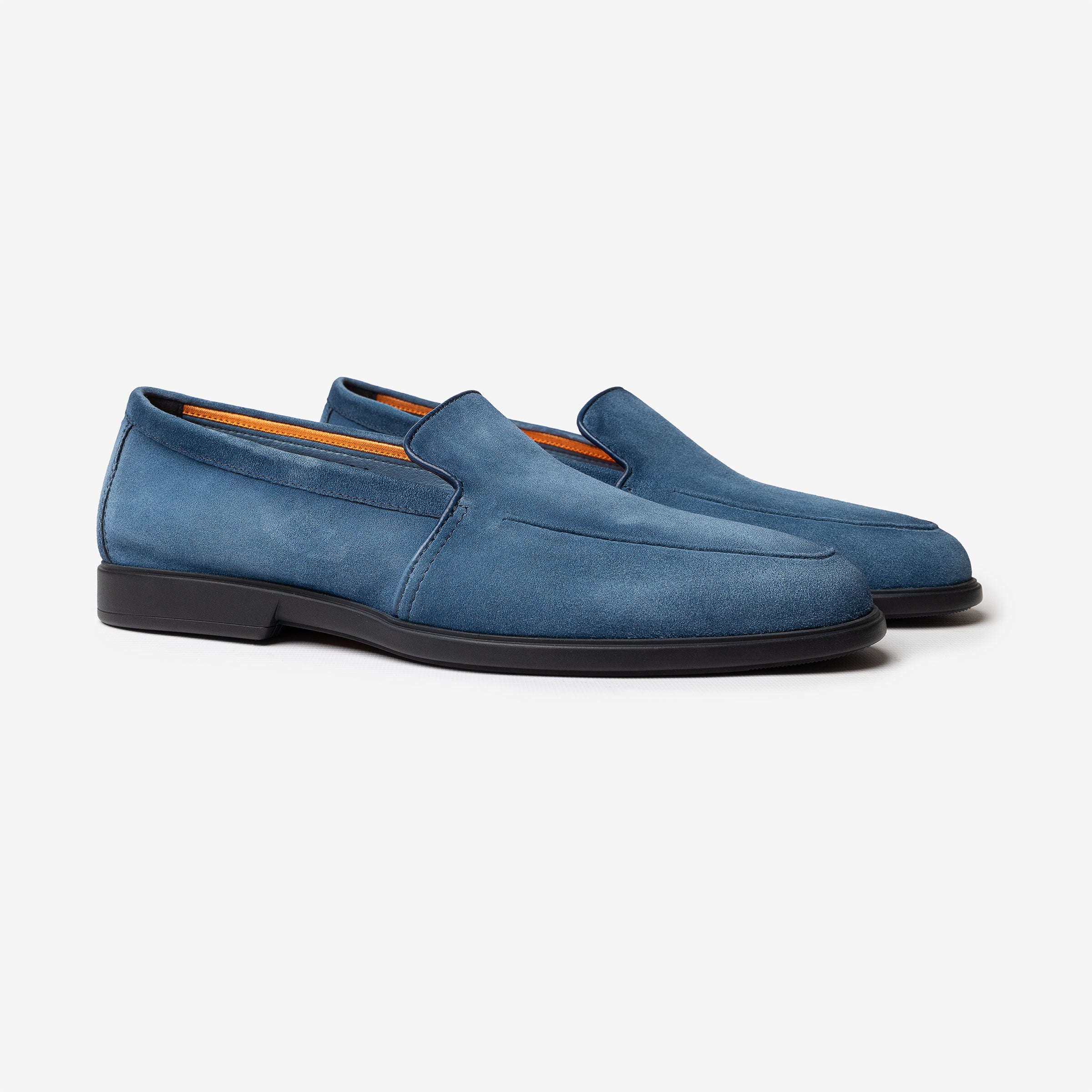 Cobalt Blue suede Malibu loafers