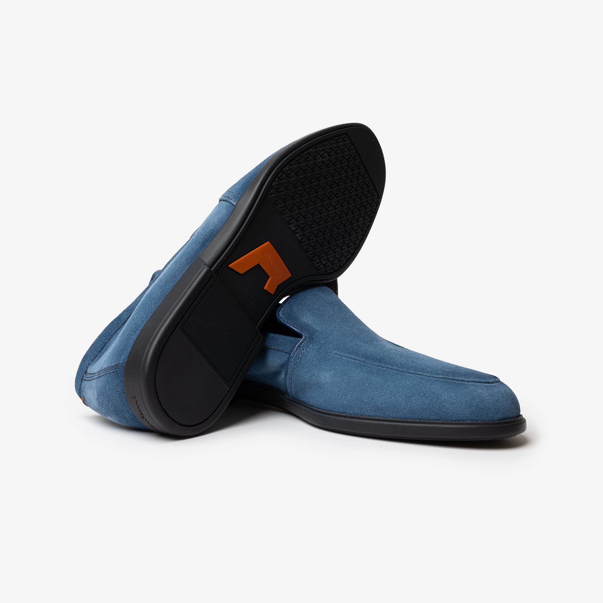 Cobalt Blue suede Malibu loafers