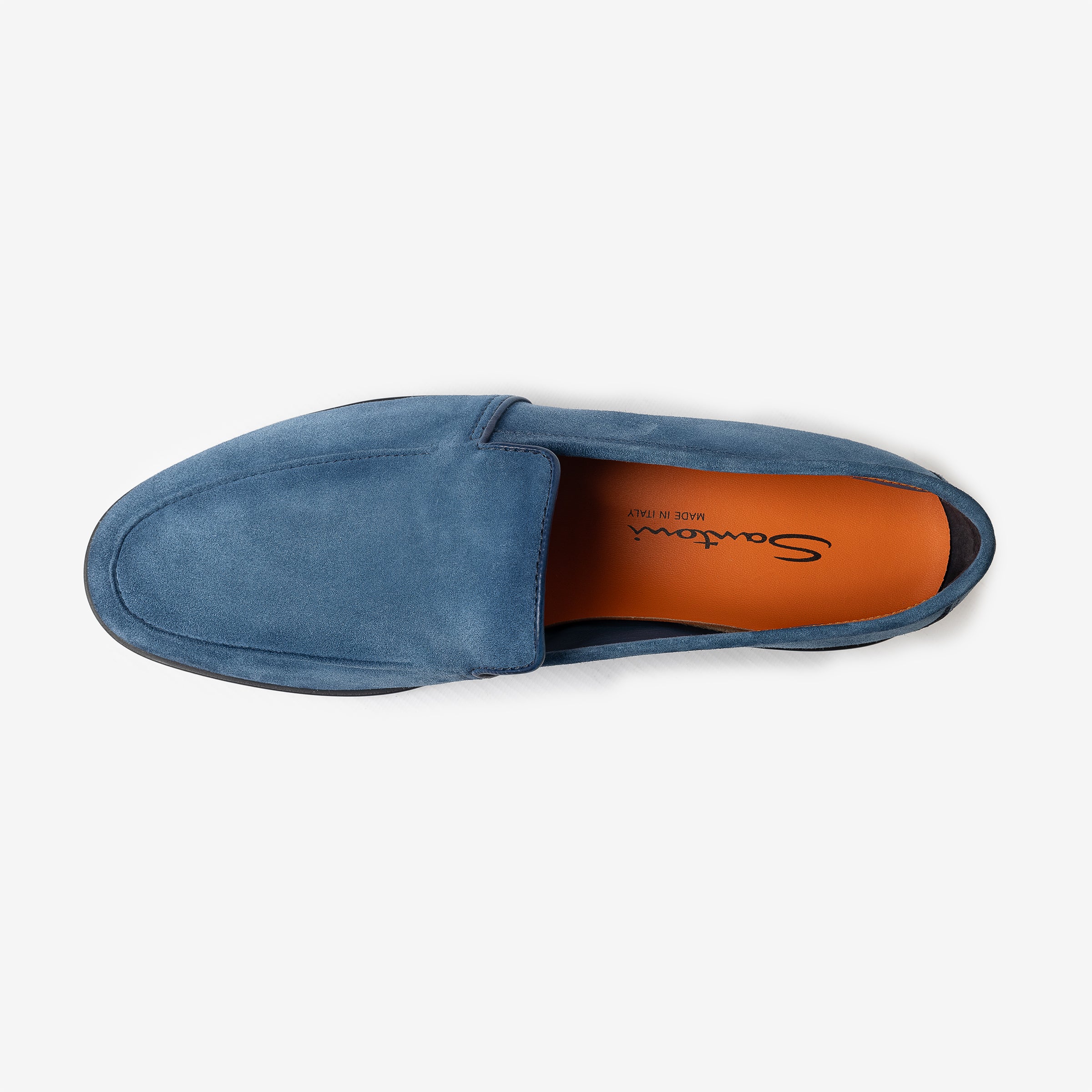 Cobalt Blue suede Malibu loafers