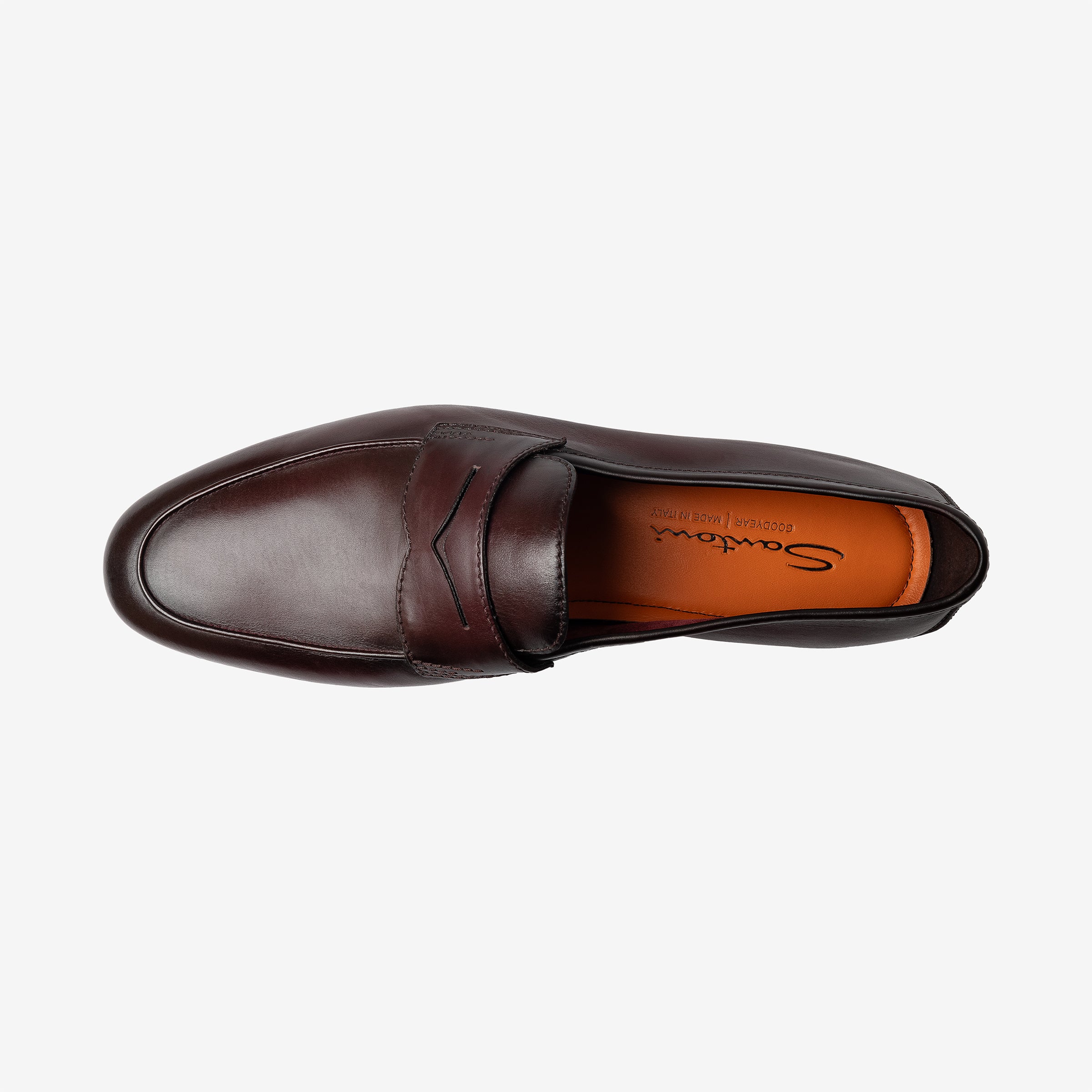 Burgundy Carlo penny loafers