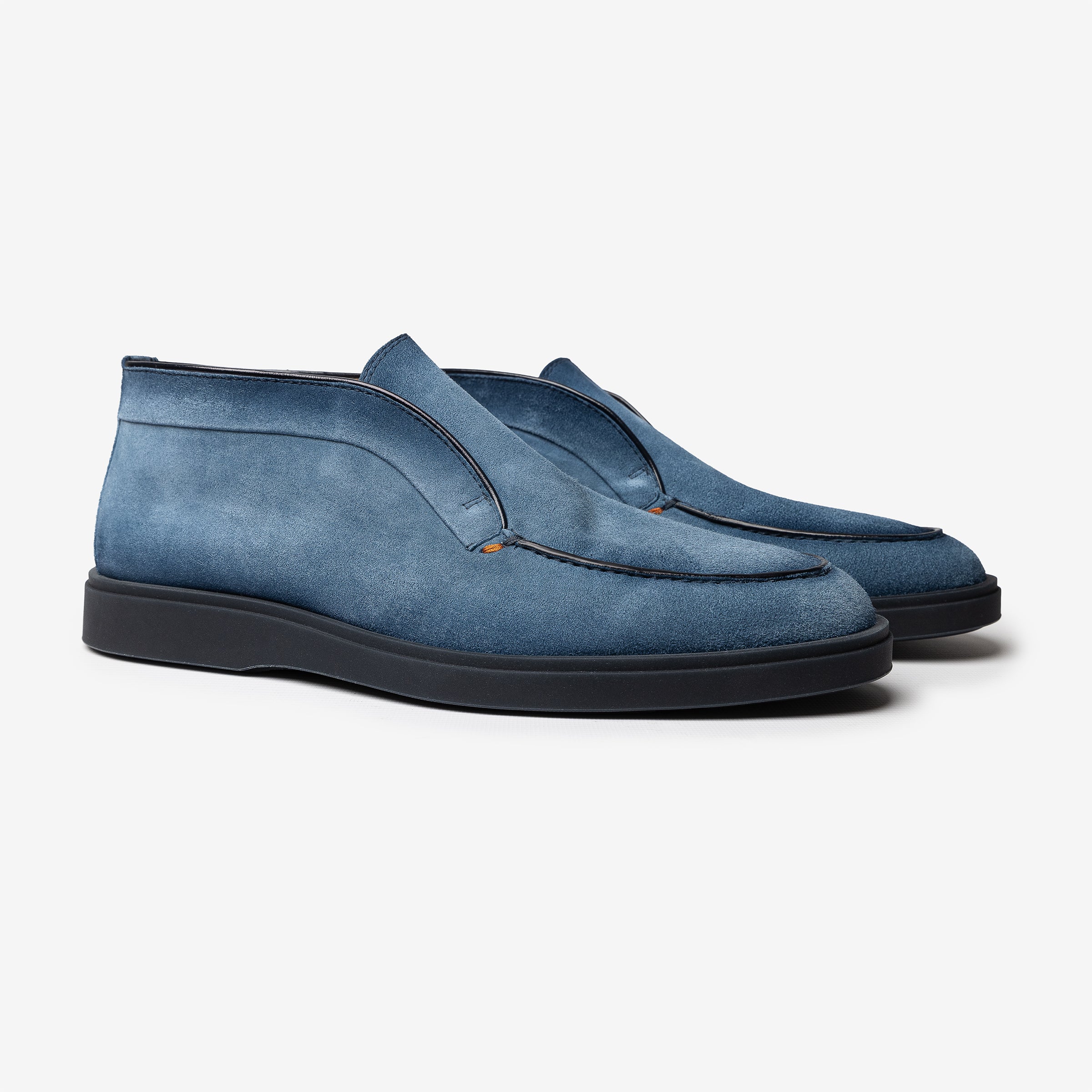 Cobalt blue Seta Suede Desert Boots