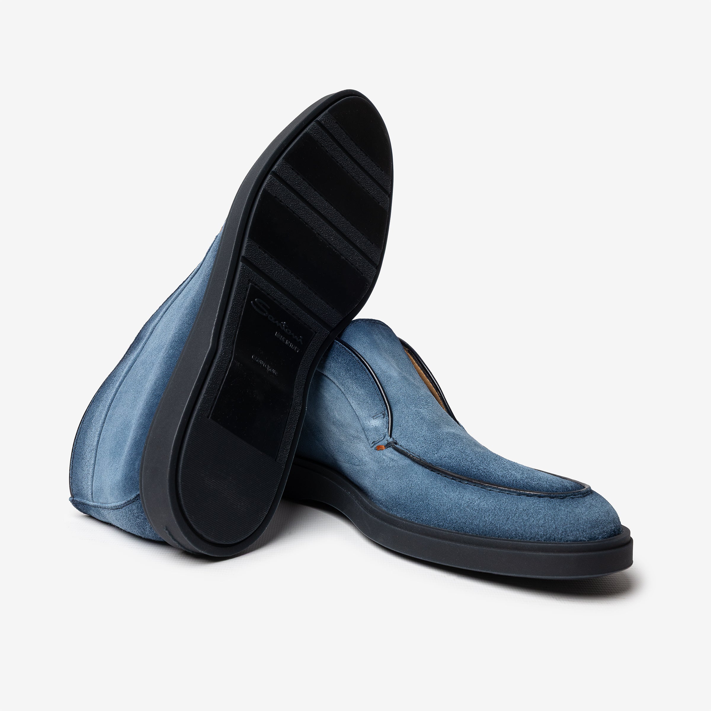 Cobalt blue Seta Suede Desert Boots